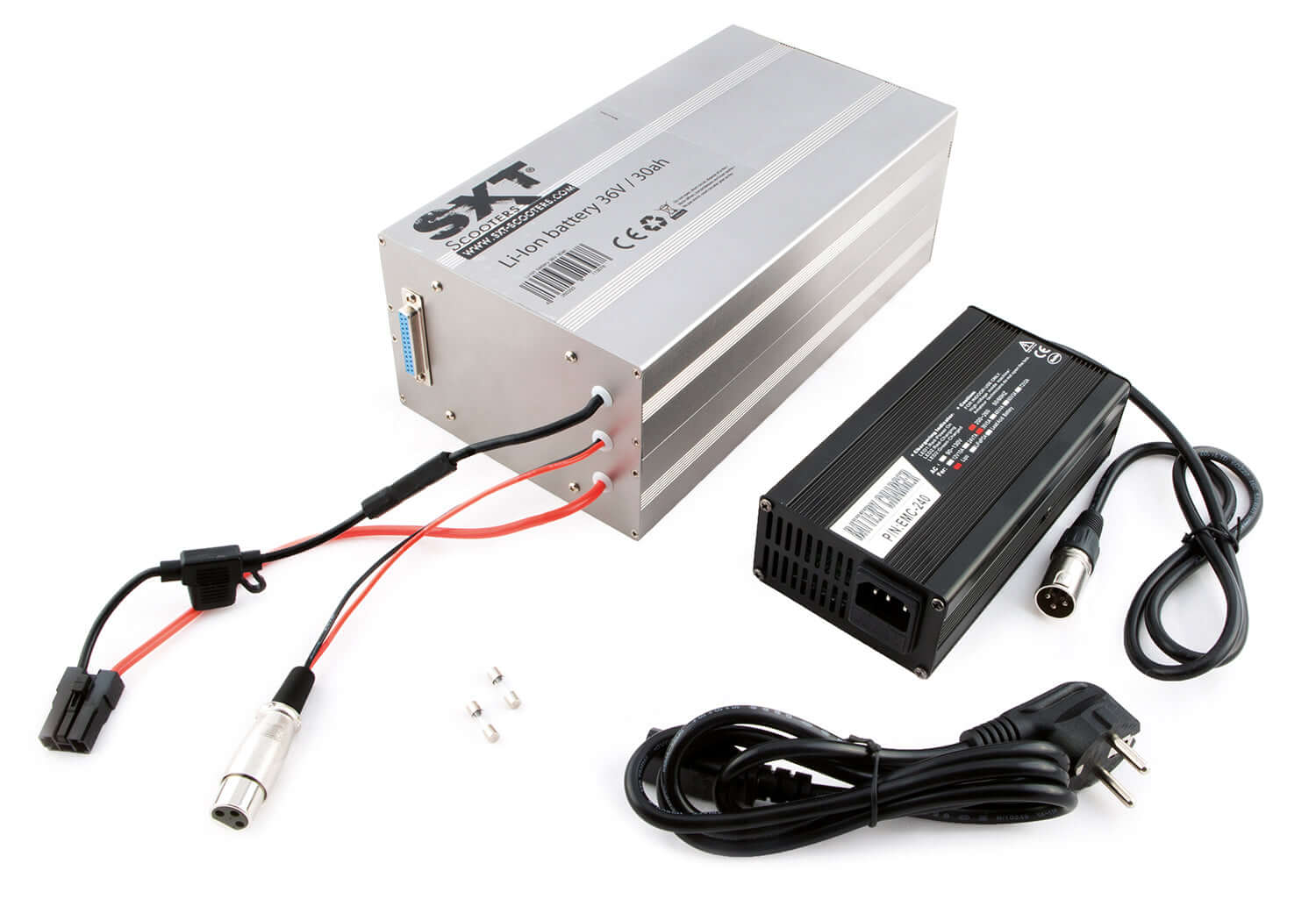 Li-Ion Lithium Akkupack 36V 30Ah - Ein Powerpaket wie es im Buche steht - das ist unser neuer unglaublicher 30 Ah Li-Ion (Li(NiCoMn)O2) Power Akkupack. Dank der Li-Ion Technologie läßt sich dieser Akku bis zu 1500 Mal wiederaufladen und erreicht auch dann