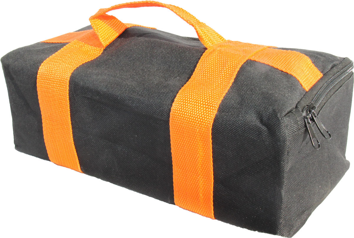 Akkutasche 36V - Tragetasche für 36V Batterie mit Reißverschluss in die Tasche passen max. 3 x 12V Batterie Blöcke Farben: schwarz / orange-schwarz der abgebildete Akku ist nicht im Lieferumfang enthalten - von SXT-Scooters