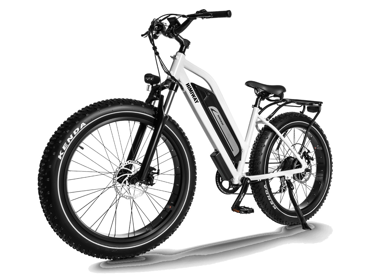 Cruiser E-Bike - Hohe Reichweite von bis zu 96 km für lange Fahrten ohne häufiges Aufladen. Robuste 26-Zoll-Fettreifen für außergewöhnliche Traktion und Stabilität auf jedem Terrain. Leistungsstarker 250-W-Motor für mühelose Bewältigung verschiedenster Ge