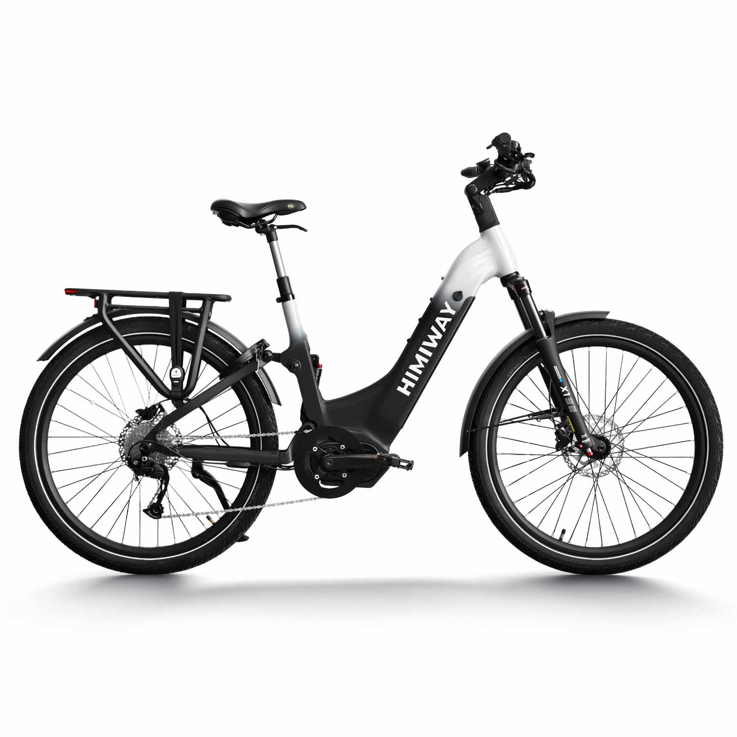 A7 Pro E-Bike - 250W Mittelmotor: Starker Antrieb mit 120 Nm Drehmoment. 720Wh LG-Akku: Reichweite bis zu 80 km. Shimano Scheibenbremsen: Zuverlässige, wartungsarme Bremsen. Komfort: SR-SUNTOUR Federung, ergonomischer Sattel. Sicherheit: 48V LED-Beleuchtu