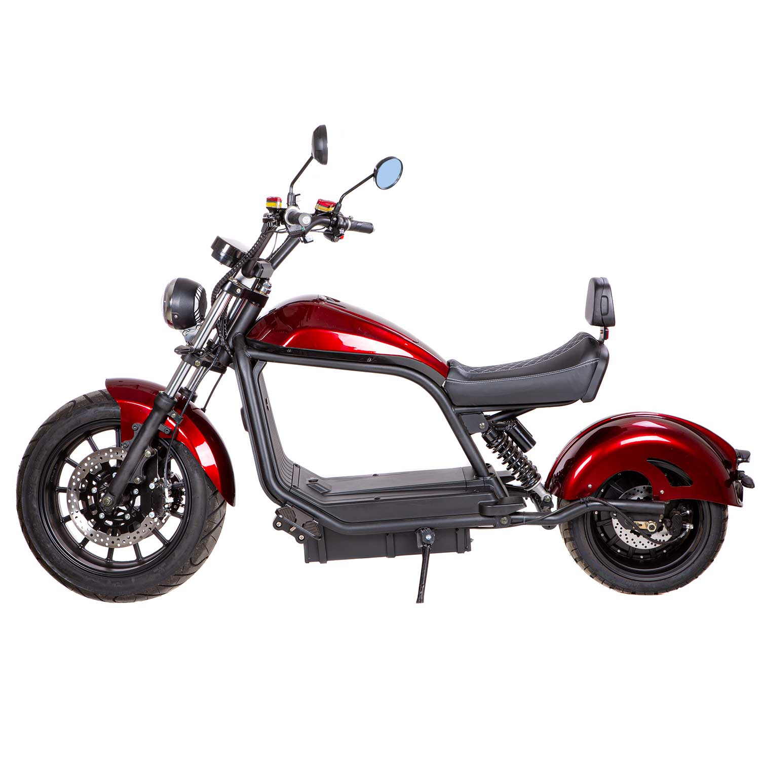 Chopper XL PRO E-Chopper - 45 km/h schnell 2000 W Motor stark 100 km Reichweite Akku herausnehmbar Straßenzulassung EU-weit Chopper Design stylisch Emissionsfrei unterwegs - von SXT-Scooters