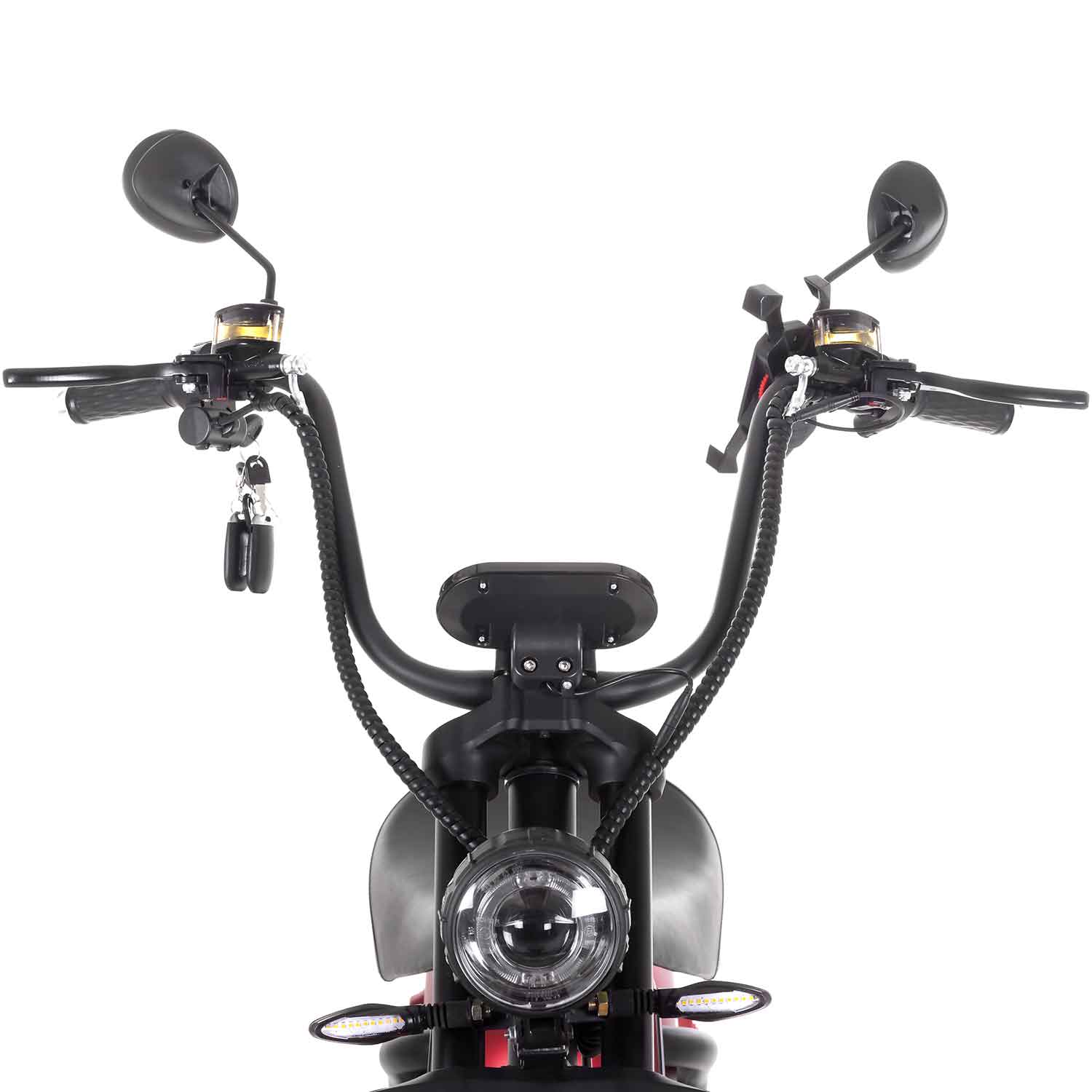 Grizzy E-Chooper - Kraftvoller 2700 W Motor: Bietet starke Beschleunigung und meistert mühelos auch steile Straßen. Hohe Reichweite von bis zu 70 km: Ideal für längere Fahrten ohne Zwischenladung. Herausnehmbarer Akku: Ermöglicht einfaches Aufladen zu Hau