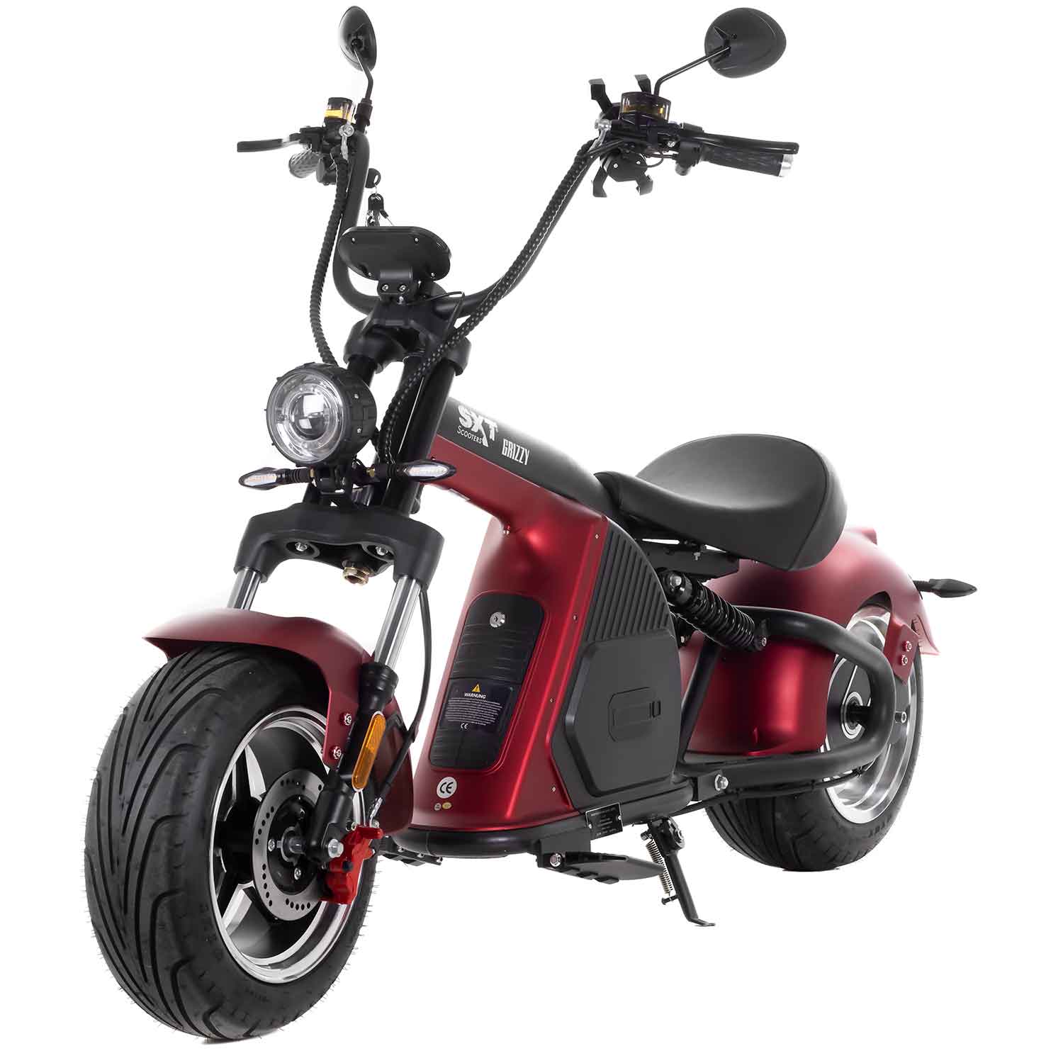 Grizzy E-Chooper - Kraftvoller 2700 W Motor: Bietet starke Beschleunigung und meistert mühelos auch steile Straßen. Hohe Reichweite von bis zu 70 km: Ideal für längere Fahrten ohne Zwischenladung. Herausnehmbarer Akku: Ermöglicht einfaches Aufladen zu Hau