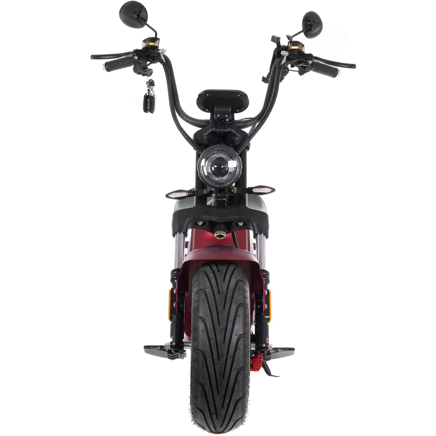 Grizzy E-Chooper - Kraftvoller 2700 W Motor: Bietet starke Beschleunigung und meistert mühelos auch steile Straßen. Hohe Reichweite von bis zu 70 km: Ideal für längere Fahrten ohne Zwischenladung. Herausnehmbarer Akku: Ermöglicht einfaches Aufladen zu Hau