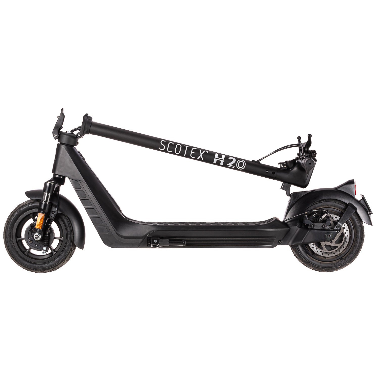 H20 eKFV (Modell 2023) E-Scooter - 42 km Reichweite: Ideal für lange Strecken ohne häufiges Aufladen. Vollgefedertes Fahrerlebnis: Komfort auch auf unebenen Straßen. Umweltfreundlich: Reduziert den CO2-Fußabdruck und verbessert die Luftqualität. Schnell f
