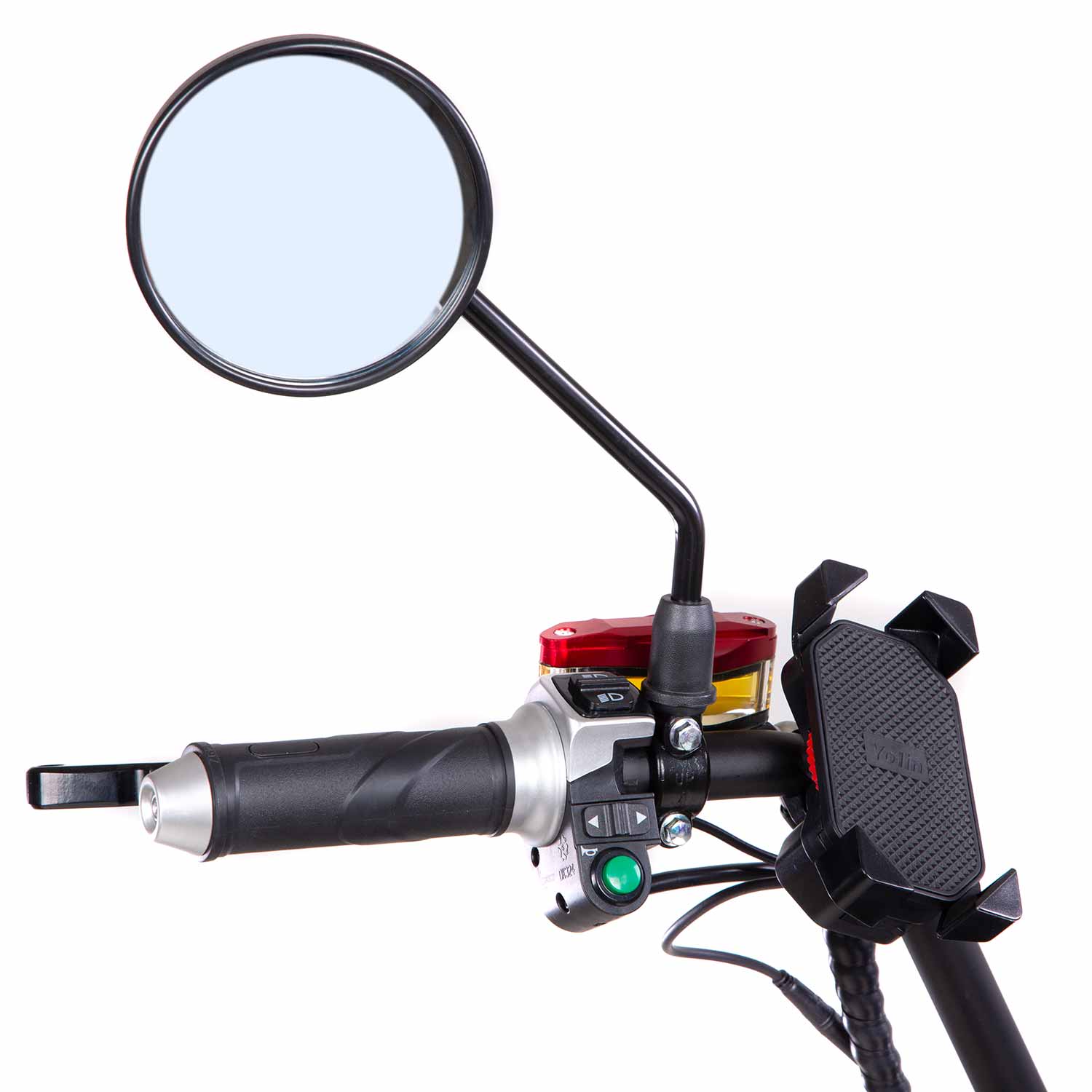 Chopper S PRO E-Chopper - Motorleistung 2000W, max. Geschwindigkeit 45 km/h Reichweite bis zu 90 km Inkl. Handyhalterung und USB Ladebuchse Integrierter Bluetooth Lautsprecher EU weit straßenzugelassen nach L1e (45 km/h) - von SXT-Scooters