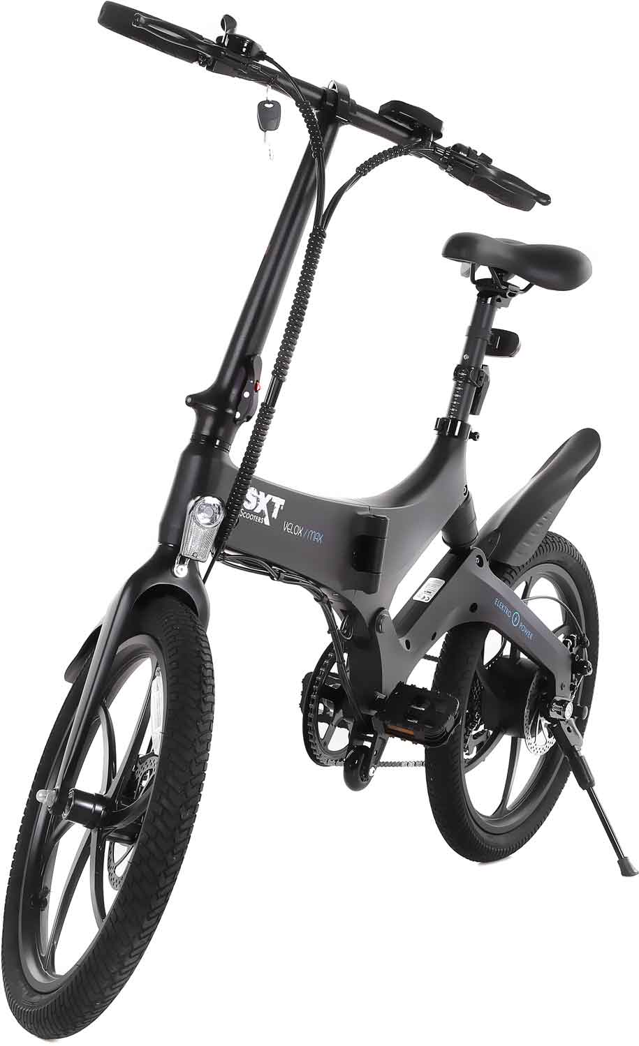 Velox Max Pedelec - Klappbar Magnesiumrahmen IPX4 80km Reichweite - von SXT-Scooters