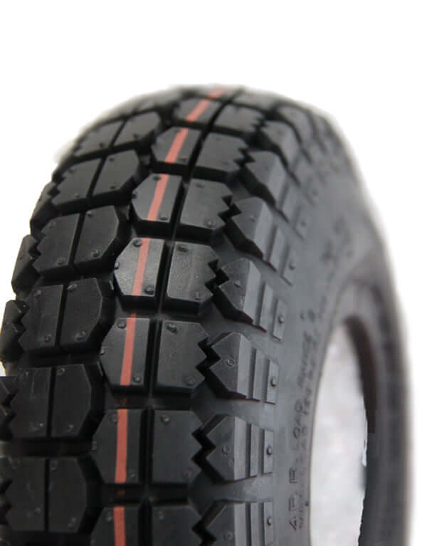 Offroad / Allterrain Reifen 4.10/3.50-4 (C166) - Offroad / Allterrain Reifen Reifengröße 4.10/3.50-4 (C166) der passenden Schlauch dazu ebenfalls im Shop erhältlich bestens für alle Untergründe geeignet ob Teer, Sand, Kies oder eben Offroad - diese Reifen