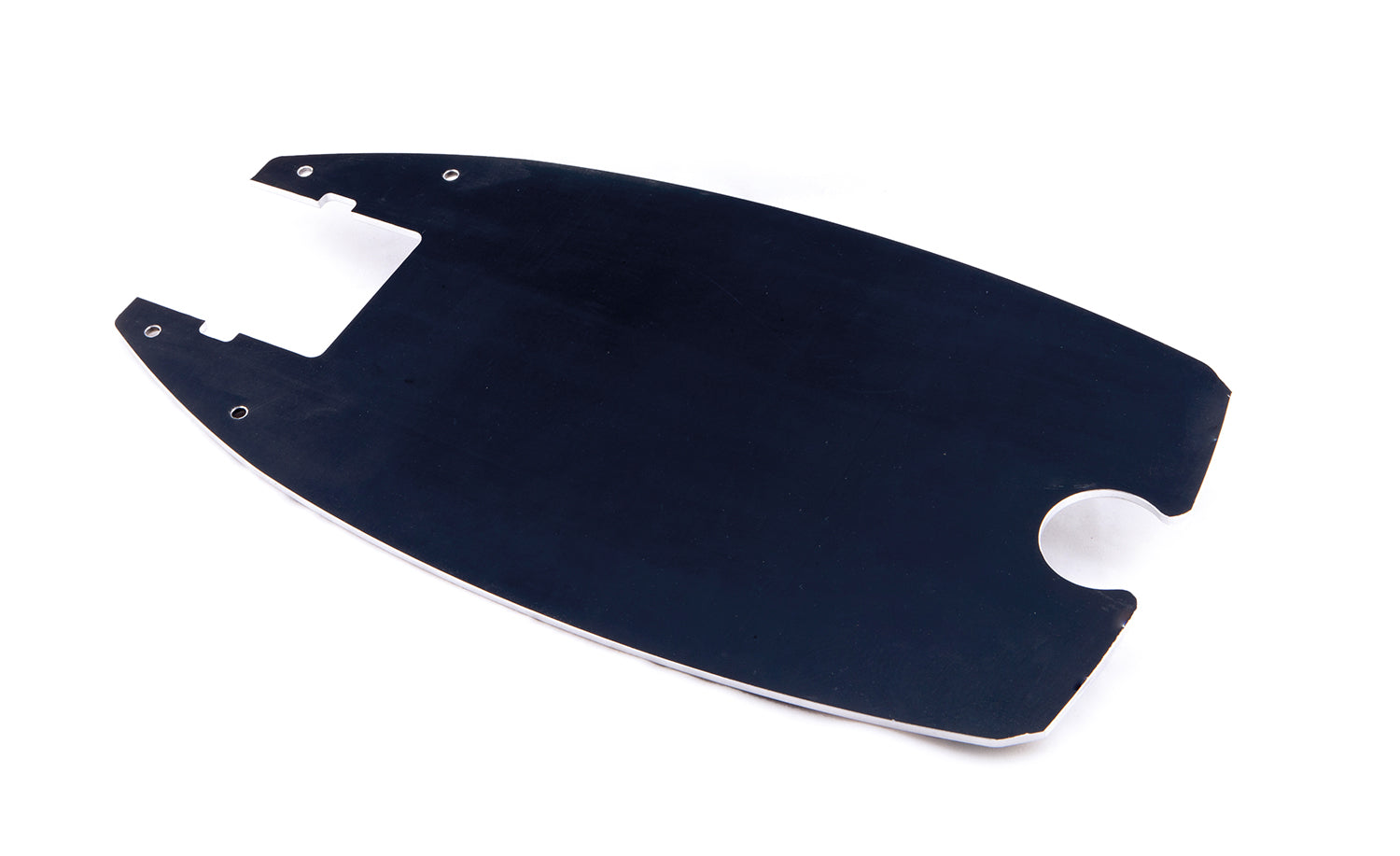Trittbrett Aluminium - Trittbrett aus Aluminium hochwertig gefertigt per CNC schwarz/silber mit gelasertem SXT Scooters Schriftzug Maße: 48,5 x 25 x 0,7 cm Gewicht: 1,45 kg - von SXT-Scooters