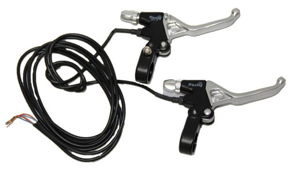 Bremshebel, Bremsgriff - Set links und rechts - Bremsgriffset für links und rechts inkl. Verkabelung für Steuergerät mit Antriebsdeaktivierungsfunktion inkl. Bremslichtansteuerung - von SXT-Scooters