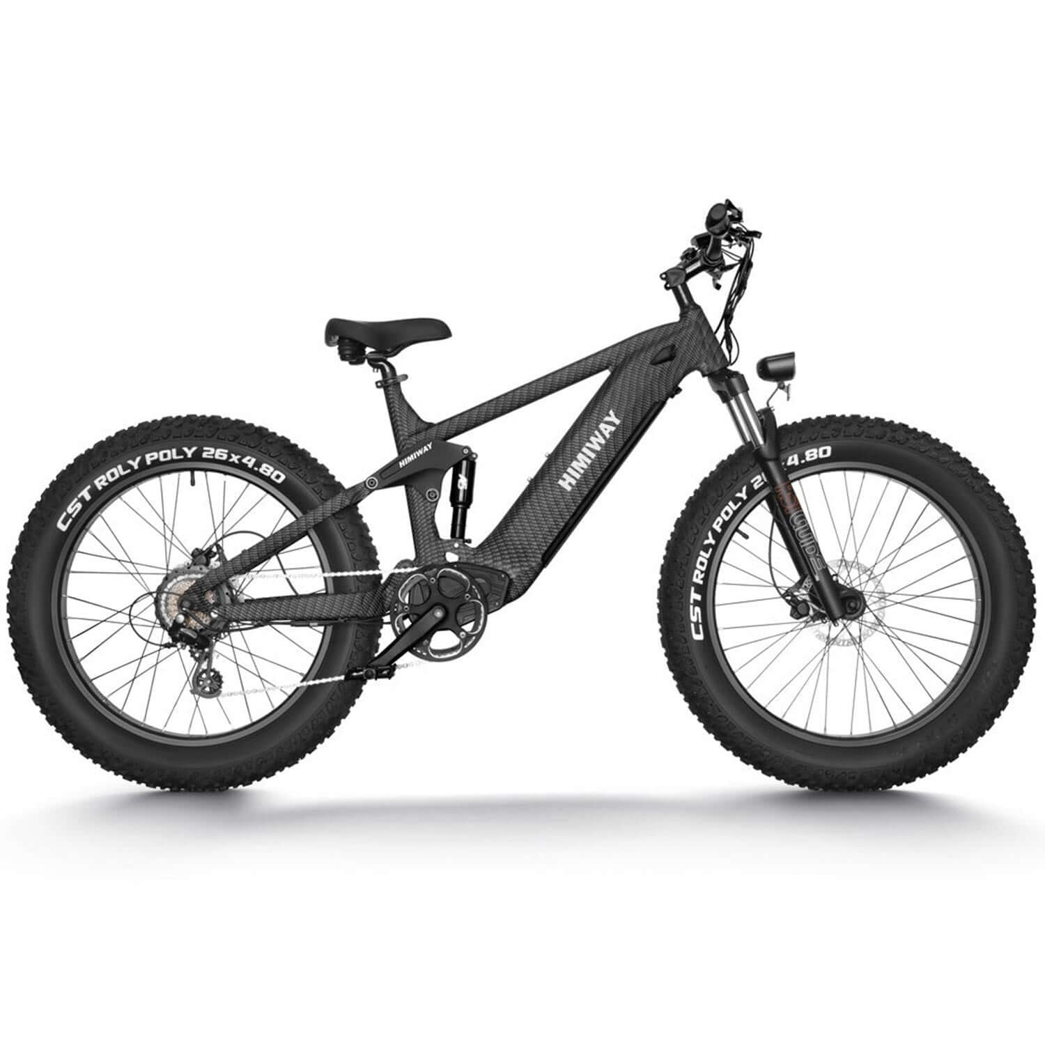 D7 Cobra Fully E-Mountainbike - Leistungsstarke Vollfederung – Komfortable Fahrten auf unebenem Gelände. 26" x 4.8" Superbreitreifen – Exzellenter Grip und Stabilität auf allen Untergründen. Lange Akkulaufzeit – Weite Strecken ohne häufiges Aufladen. Hohe