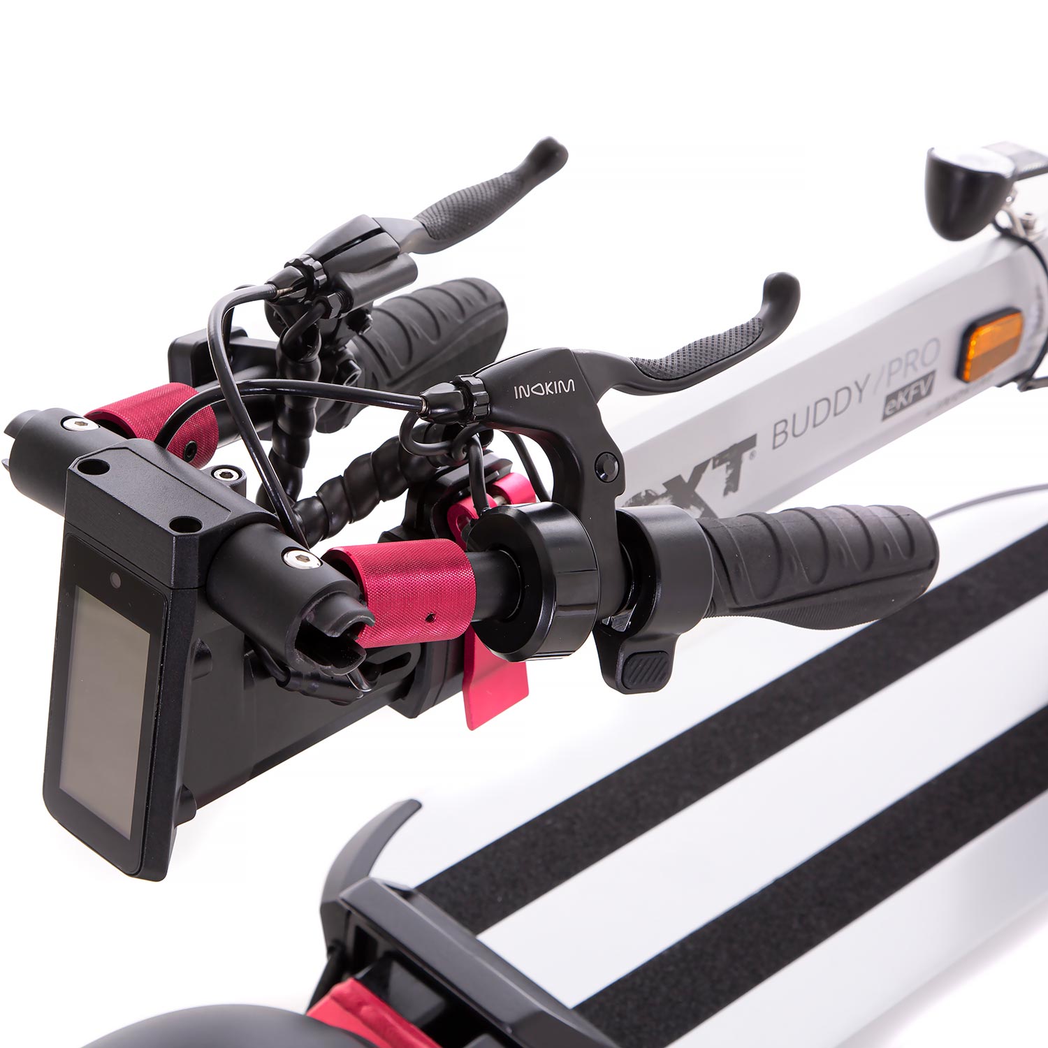 Buddy PRO eKFV E-Scooter - Straßenzugelassen für deinen Arbeitsweg 500 Watt Motor für mühelose Beschleunigung 52V System für starke Leistung 20 km/h maximale Geschwindigkeit 65 km Reichweite ideal für Pendler Vollfederung für höchsten Komfort Kompakt klap