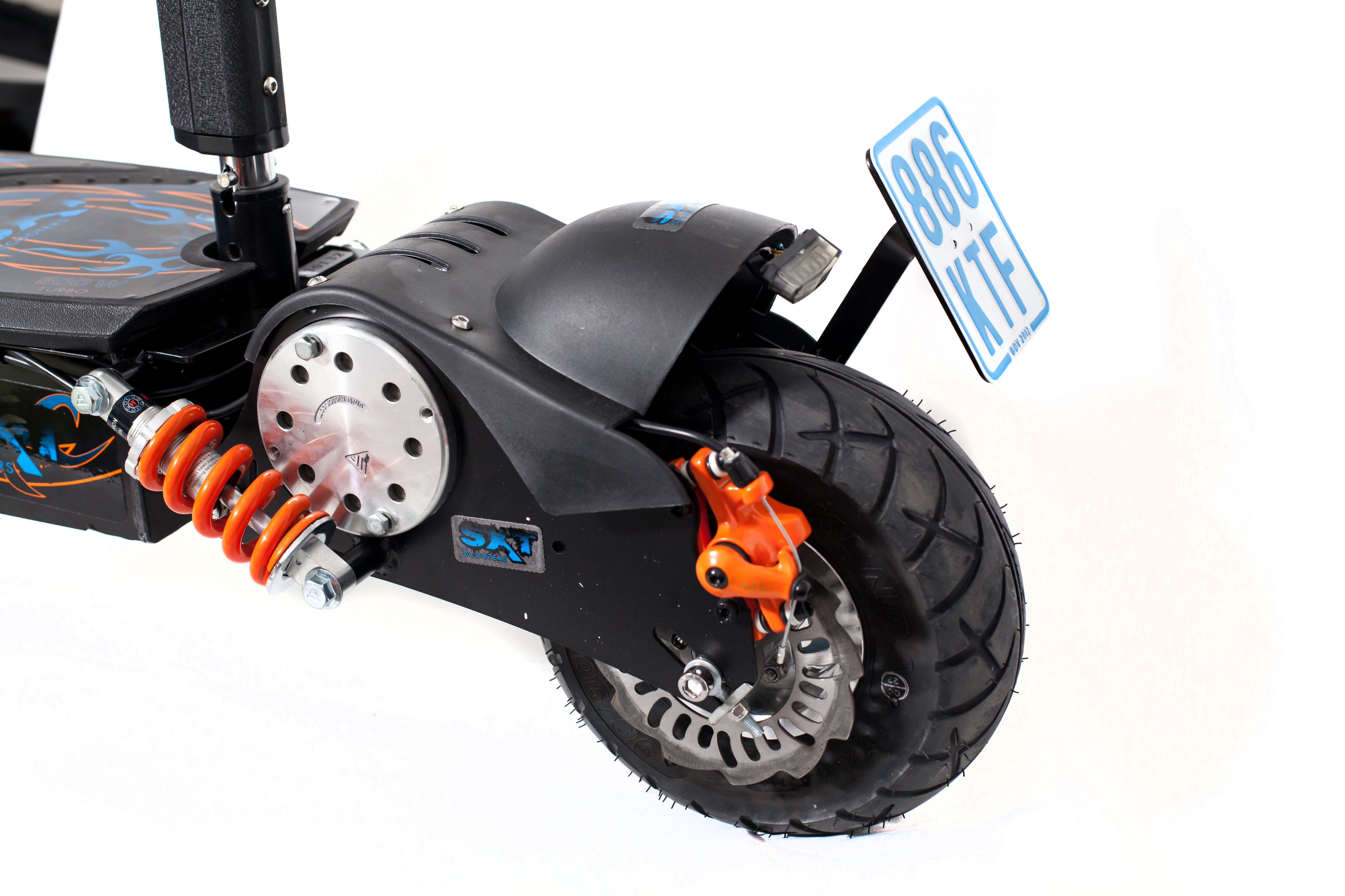 Nummernschildhalterung - Nummernschildhalterung aus Aluminium inkl. Schrauben Lochabstand ca. 4,5 cm Länge: 10,5 cm Höhe: 13cm Materialstärke: 3mm passend für Elektro Scooter mit Straßenzulassung - von SXT-Scooters