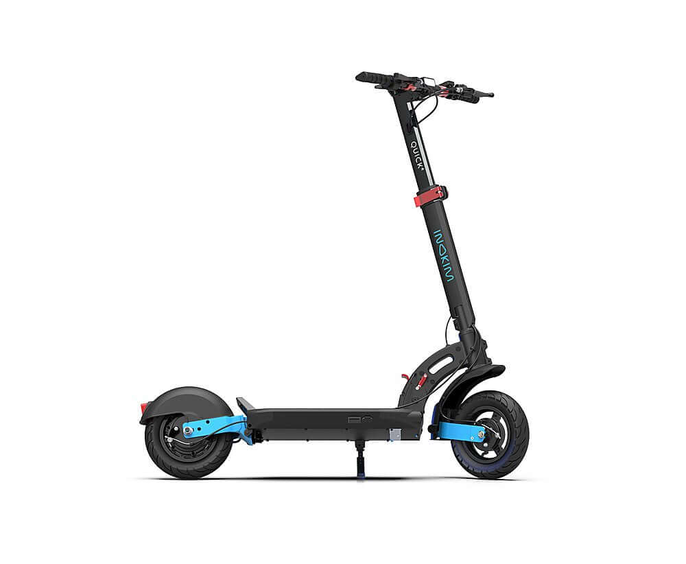 Quick 4 E-Scooter - Leistungsstarker 600W Motor: Erreiche Geschwindigkeiten bis zu 40 km/h. Große Reichweite: Bis zu 70 km mit einer einzigen Ladung. Faltbares Design: Einfach zu transportieren und zu lagern. Komfortable Fahrt: 10-Zoll-Luftreifen und Stoß