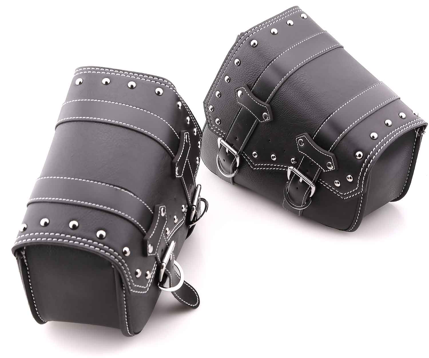 Satteltaschen-Set (2 Stück) - Praktische Satteltaschen in Lederoptik für das Modell SXT Grizzy Set beinhaltet 2 Satteltaschen für die linke und rechte Seite Farbton: Schwarz Maße für eine Satteltasche: 280 x 120 x 250 mm (Länge x Breite x Höhe) - von SXT-