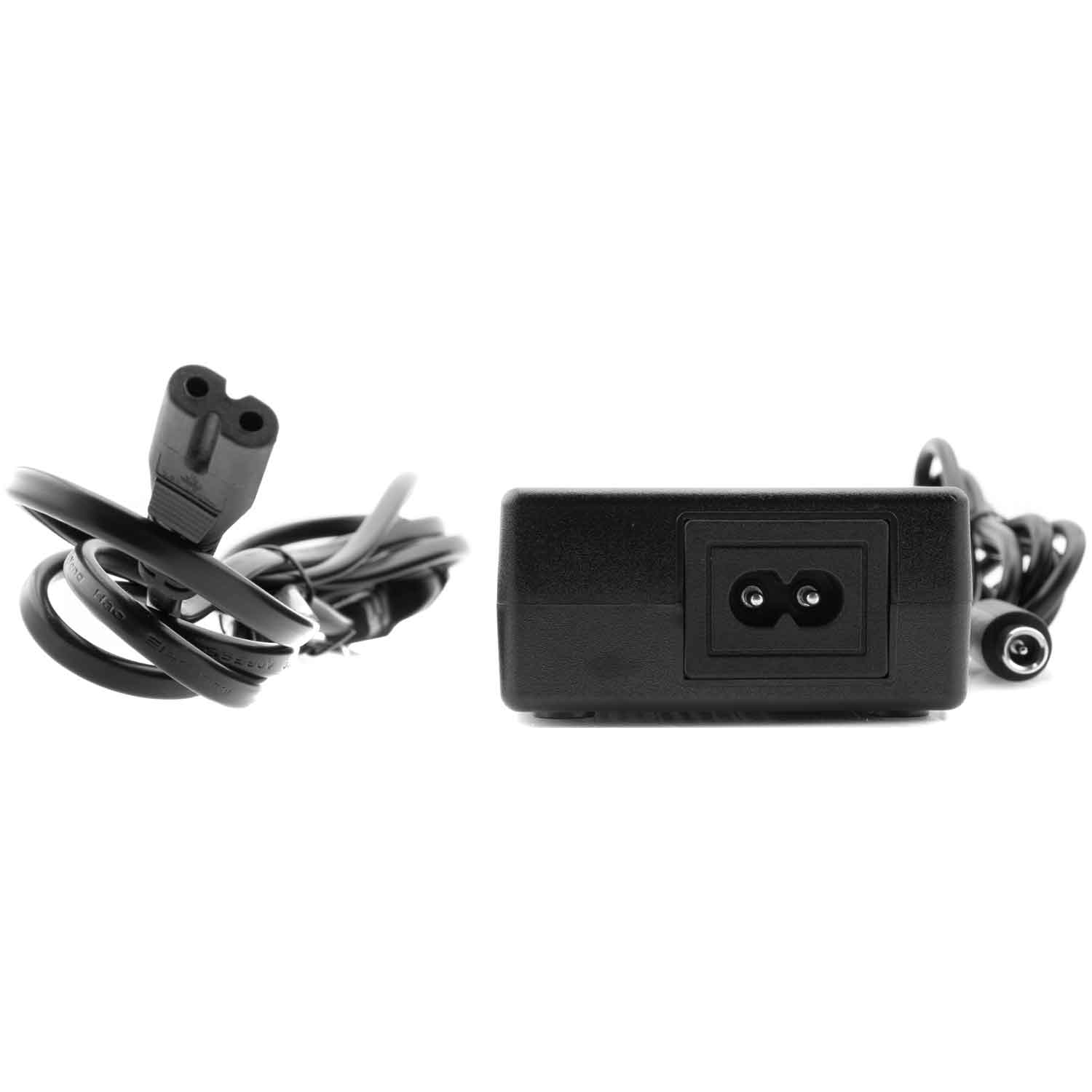 Ladegerät 58V - der Lieferumfang beinhaltet: 1x Ladegerät 1x Netzkabel technische Informationen: Geeignet für Lithium Ionen Akkus Betriebsspannung: 50,4 Volt Eingang/Input: AC 100V - 240V 50/60Hz 2,5A Max Ausgang/Output: DC 58,8V - 2,0A DCJ 5.5 Stecker M