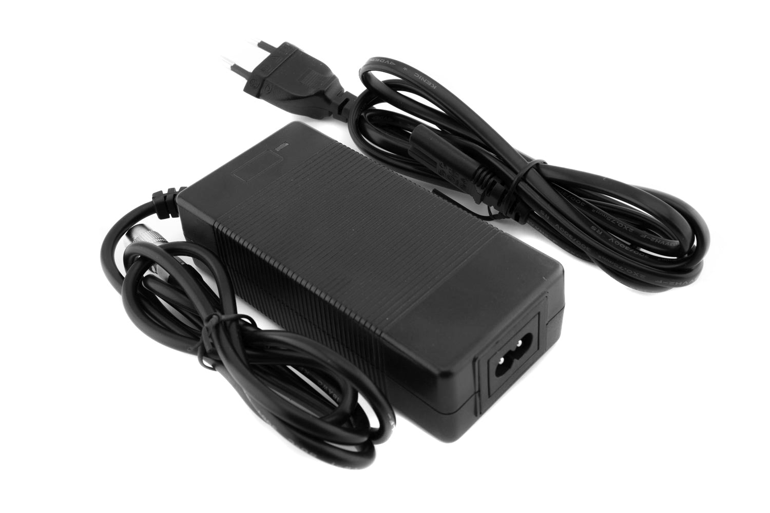 Lithium Ionen Ladegerät 24V / 2,0A - Ladegerät für Lithium Ionen Akkus 24 Volt Betriebsspannung Eingang/Input: 100V - 240 VAC 50/60 Hz Max. 1.6A Ausgang/Output: DC 29,4V - 2A mit integrierter LED-Anzeige und Auto-Abschaltfunktion (rot=ladend; grün=fertig