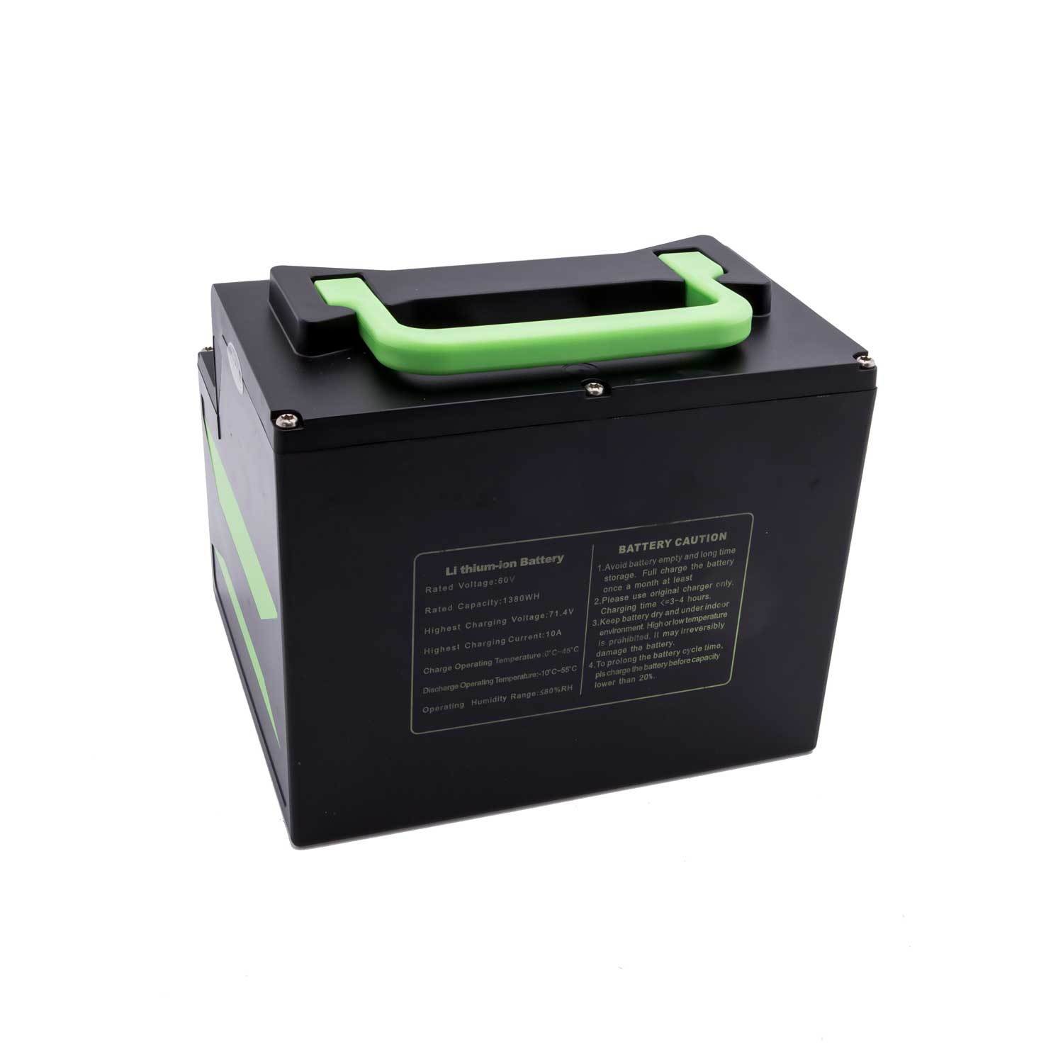 Lithium Akku 60V 23Ah - Lithium Ion Akku 60V 23Ah Batteriegewicht: 8 kg Ladezyklen: 800 - 1000 Ladedauer: 3-6 Stunden - von SXT-Scooters