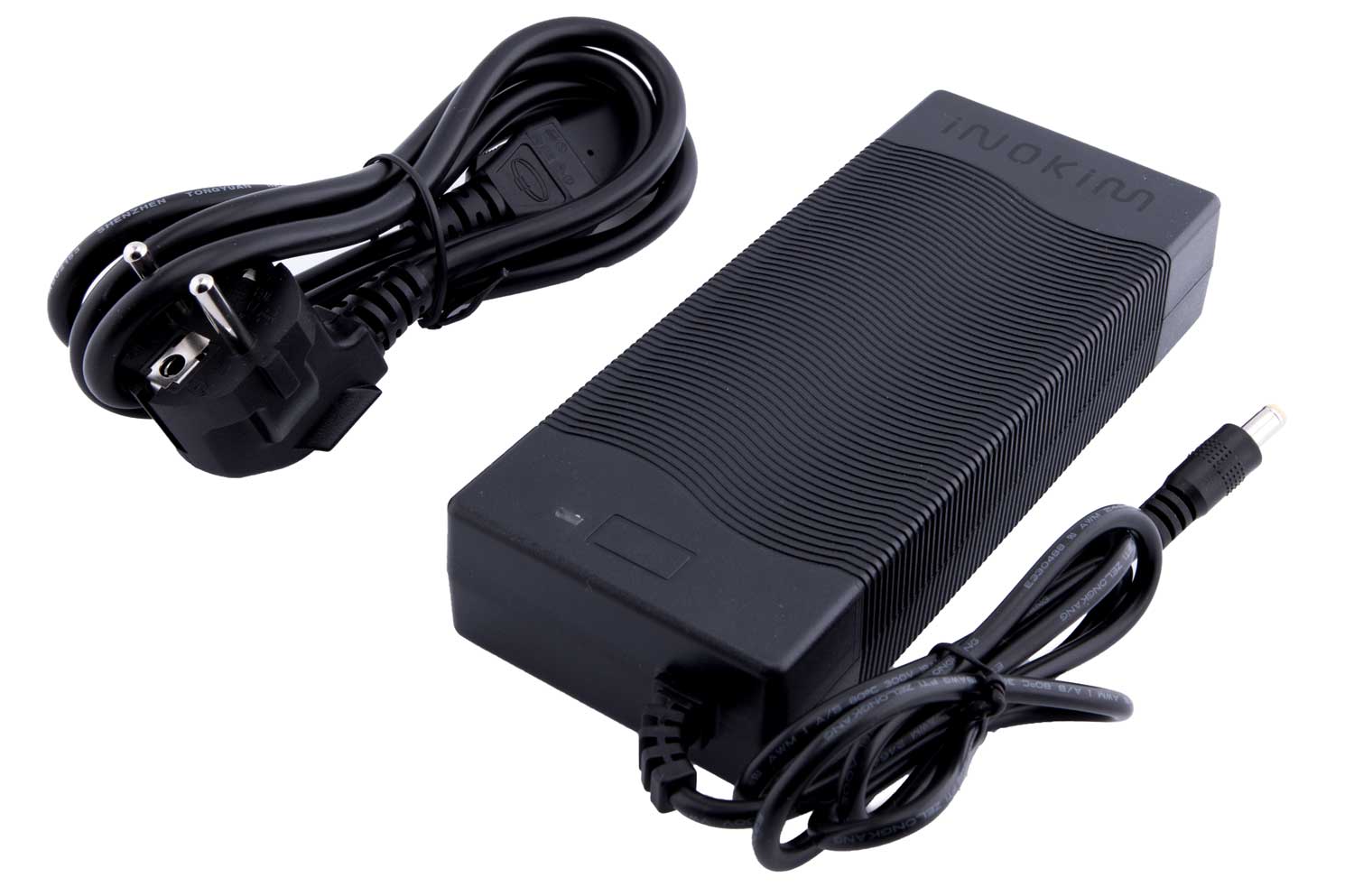 Lithium Ionen Schnellladegerät 36V / 3,0A - Schnellladegerät für Lithium Ionen Akkus 36 Volt Betriebsspannung Eingang/Input: AC 100V - 240V 50/60Hz 2,5A Max Ausgang/Output: DC 42V - 2,85A DCJ 5.5 Stecker mit integrierter LED-Anzeige und Auto-Abschaltfunkt