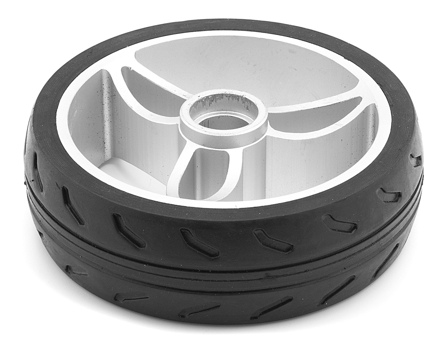 Hinterreifen mit Felge - Reifen mit Felge Profil für das Hinterrad Reifen aus Gummi Felge aus Aluminium Innendurchmesser 10,50 cm Außendurchmesser 12,30 cm - von SXT-Scooters