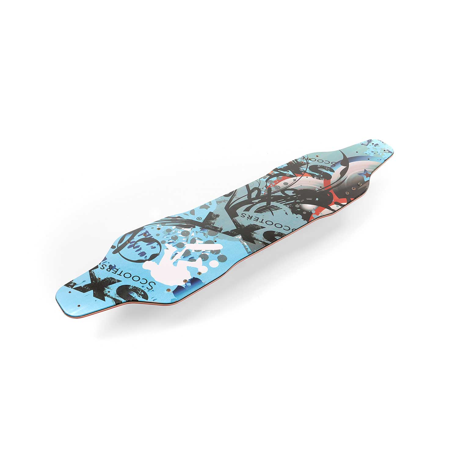 Trittbrett - Dimensionen Max Breite: 223mm; Länge: 940mm Oberseite Roh - muss beklebt werden (siehe Artikel Nr. SP0618) Unterseite gleich wie beim SXT Board mit Logo und Farben passgenau für SXT Board passgenaue Aussparrungen für Schrauben vorhanden - von