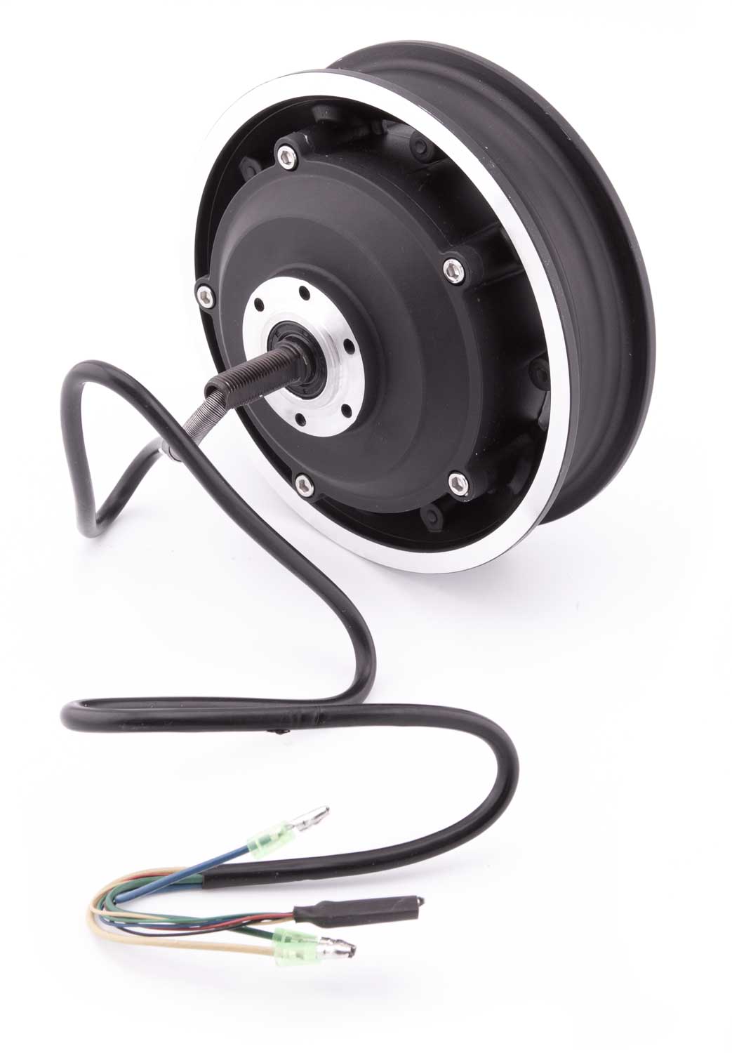 Nabenmotor 60V / 800W - der Lieferumfang beinhaltet: 1x Bürstenloser Nabenmotor Technische Daten: Leistung: 60V / 800W inkl. Verkabelung und Anschlüsse Gesamtdurchmesser: 16,5 cm - von SXT-Scooters