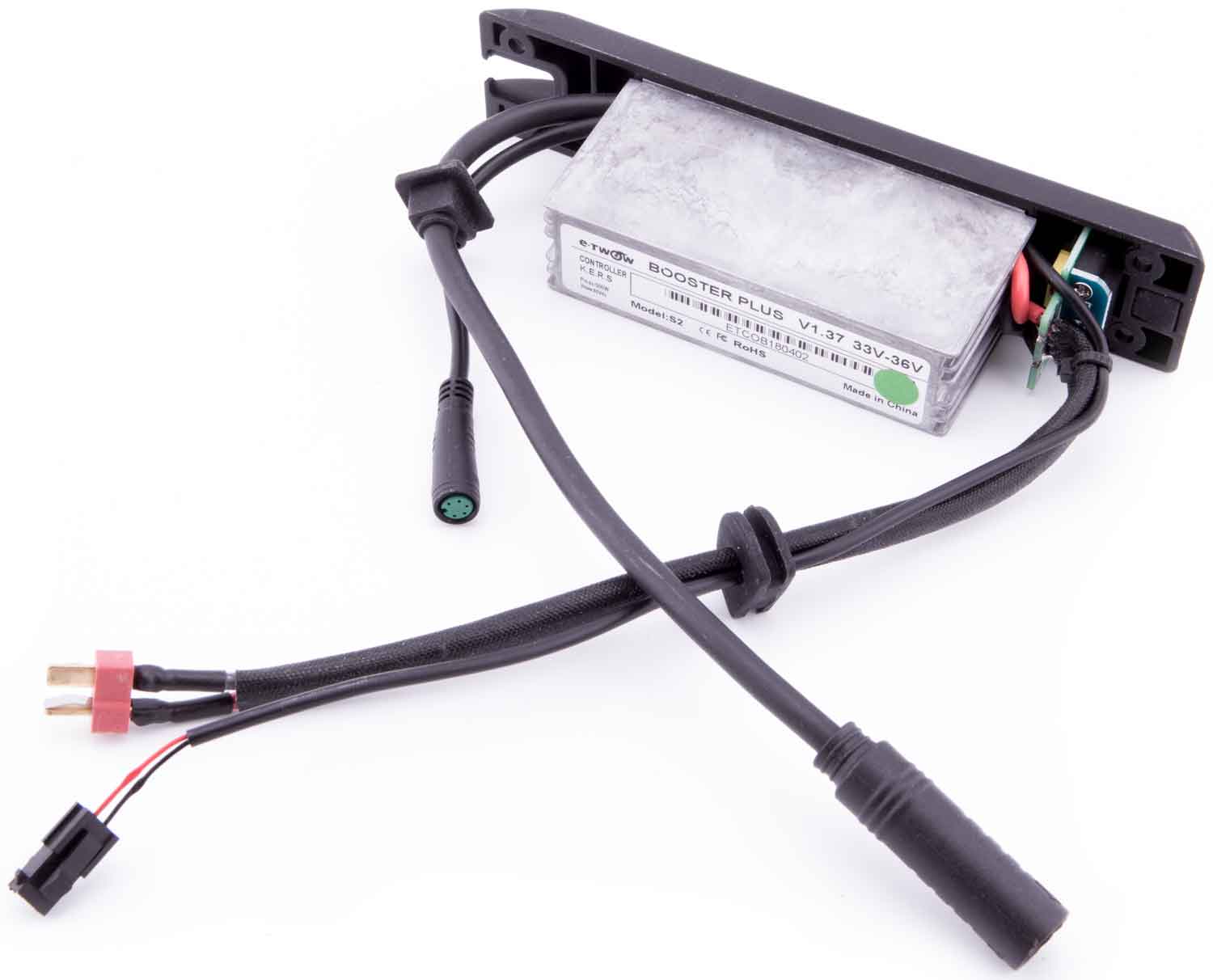 Steuergerät 33V-36V / 500W - Elektronisches Steuergerät Passend für den SXT Light Plus Leistung: 33V / 500W mit Anschlusskabel Maße (ohne Kabel): 16,7 x 3,4 x 5,2 cm (L x B x H) - von SXT-Scooters
