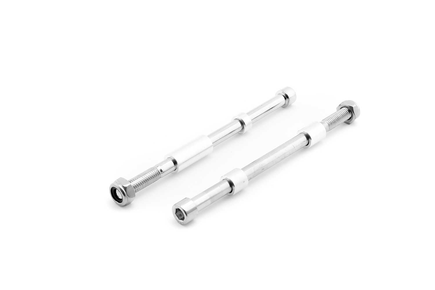 Achse Set - vorne & hinten - Achse Set vorne & hinten Geeignet für die Modelle SXT 1000XLEEC und SXT 1600XL Achsenlänge 170 mm inkl. Muttern und Distanzhülsen - von SXT-Scooters