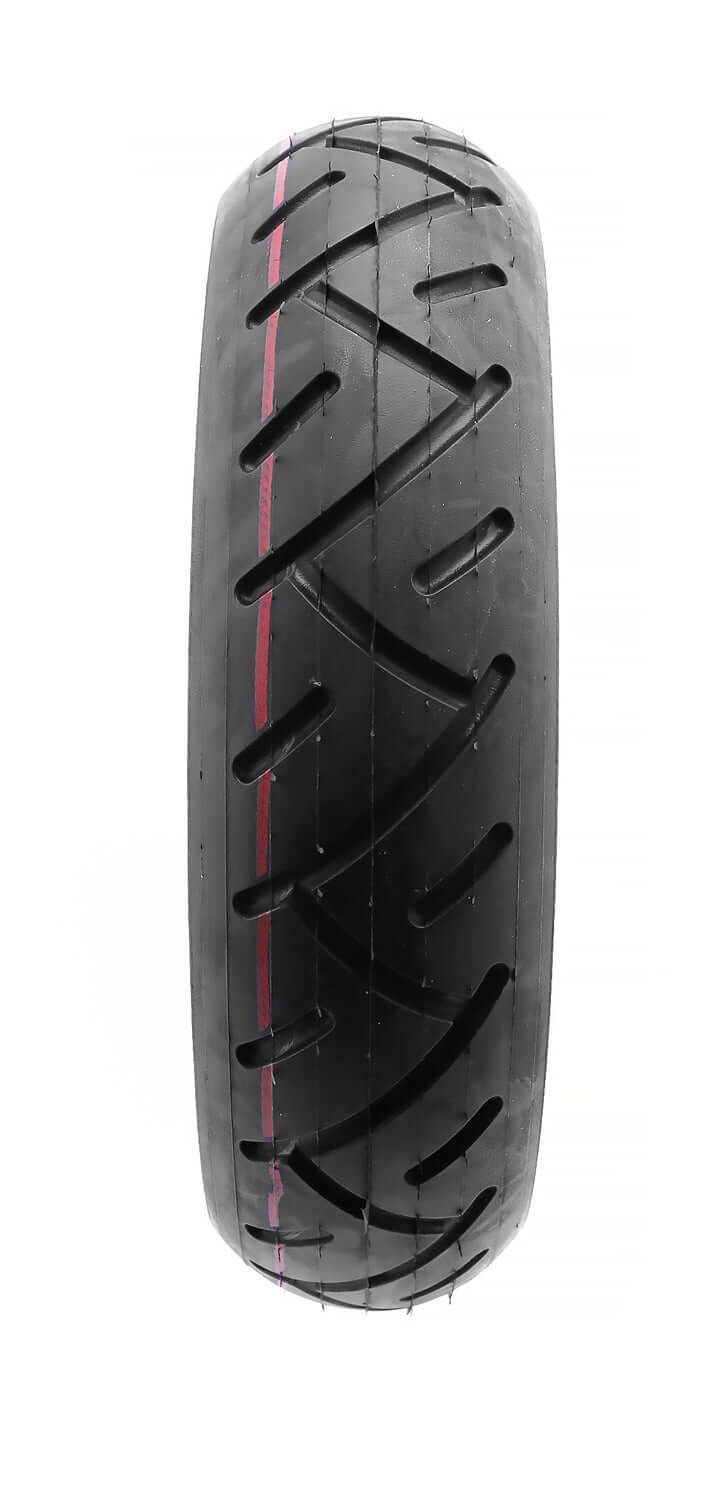 Reifen für Vorder- oder Hinterrad 10 x 2.50 - Vorder- oder Hinterreifen mit Profil Reifengröße 10 x 2.50 Außendurchmesser: 25 cm Material: Polyamid (Nylon) passend für das Modell SXT Ultimate Pro und SXT Buddy PRO eKFV - von SXT-Scooters