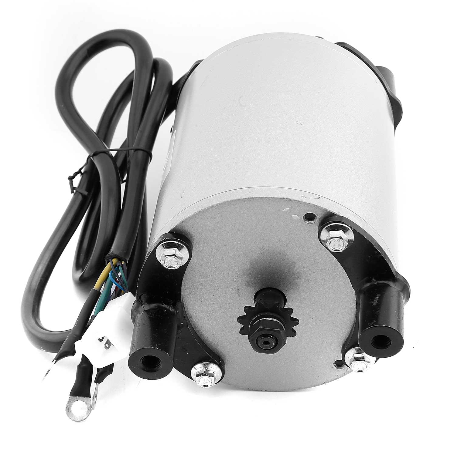 Motor 48 V / 3000 W - der Lieferumfang beinhaltet: 1x 3000 Watt / 48 Volt starker Motor verkabelt Maße: 19,20 x 10,60 x 10,60 cm (LxBxH) Durchmesser Ritzel: 2,50 cm Anzahl der Ritzel: 11 Stk. Gewicht: 4,90 kg ohne passendem Steuergerät nicht kompatibel (S