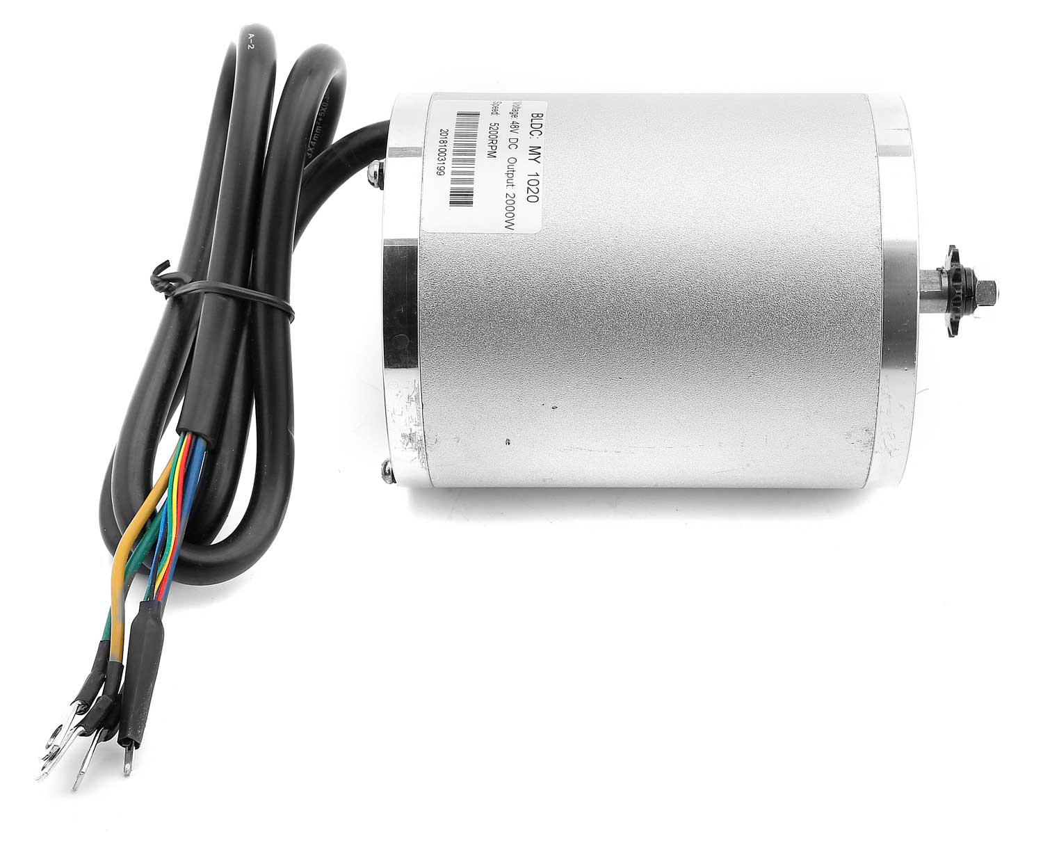 Motor 48 V / 2000 W - 2000 Watt / 48 Volt starker Motor ohne passendem Steuergerät nicht kompatibel Maße: Länge 13,50 cm (mit Ritzel 16,50 cm) ∅ 10,60 cm - von SXT-Scooters