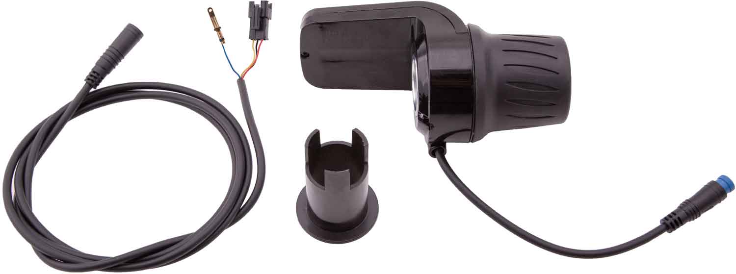 Gasgriff mit Tachoanzeige 48V - die Lieferung beinhaltet: 1x Gasgriff mit Tachoanzeige 48 V Farbe: schwarz - von SXT-Scooters