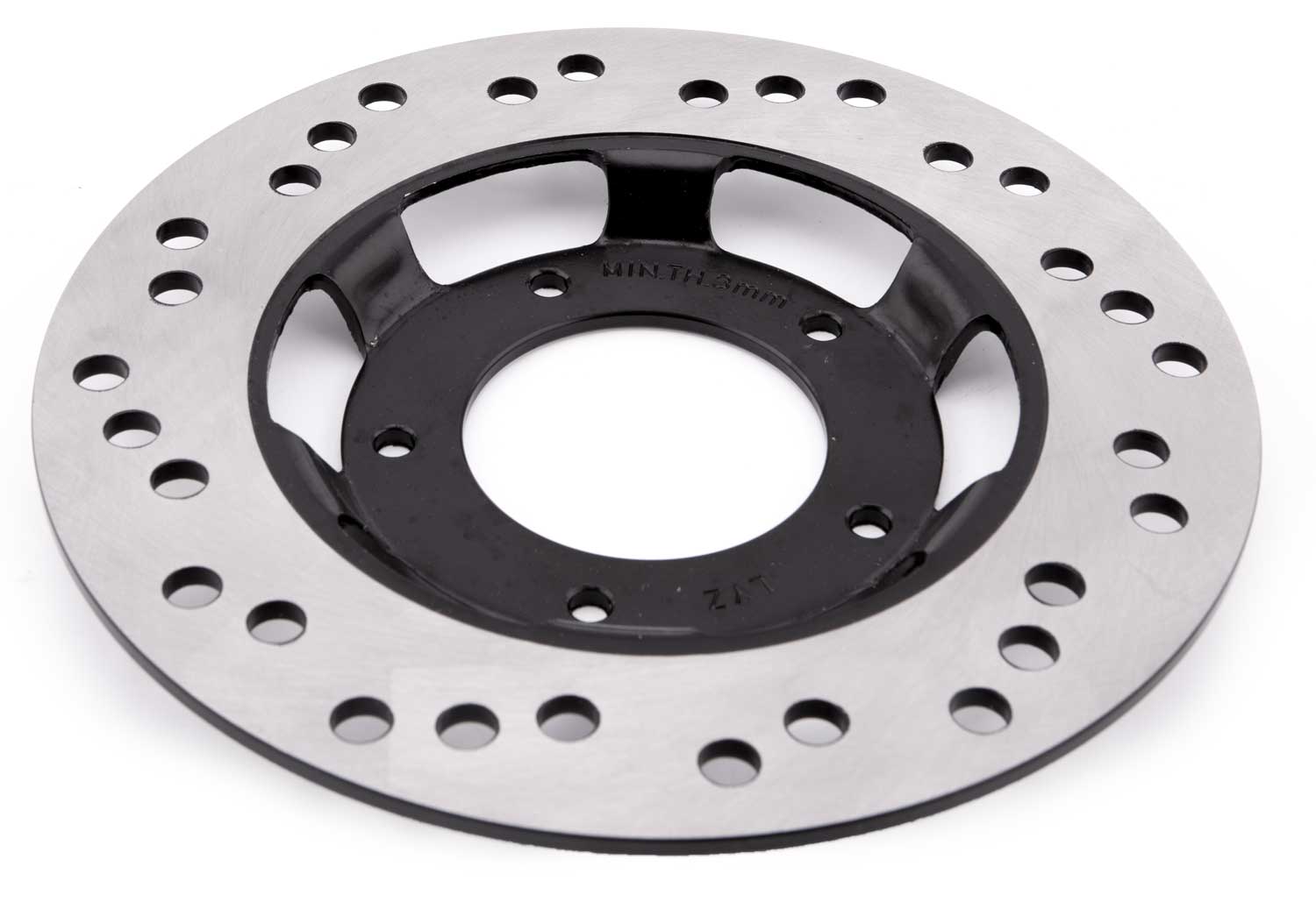 Bremsscheiben - Passende Bremsscheibe für das Vorder- oder Hinterrad Dicke: 3mm Durchmesser vordere Bremsscheibe: 22 cm Durchmesser hintere Bremsscheibe: 19 cm Nur für das Modell SXT Sonix geeignet - von SXT-Scooters