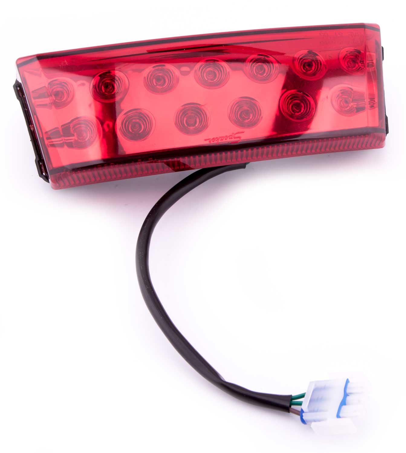 Rücklicht 72V - Passendes Rücklicht für den SXT Sonix 3-poliger Anschluss Betriebsspannung: 72V Ausgangsspannung: 12V Maße: 25,0 cm x 5,0 cm x 10,0 cm (L x B x H) - von SXT-Scooters