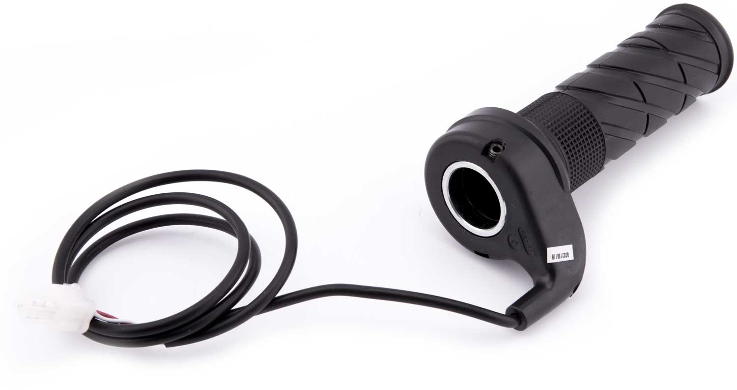 Gasgriff 72V - Passender Gasgriff für den SXT Sonix Betriebsspannung: 72V 3-polige Steckverbindung Länge (ohne Kabel): ca. 15,5 cm Durchmesser: ca. 3,8 cm - von SXT-Scooters
