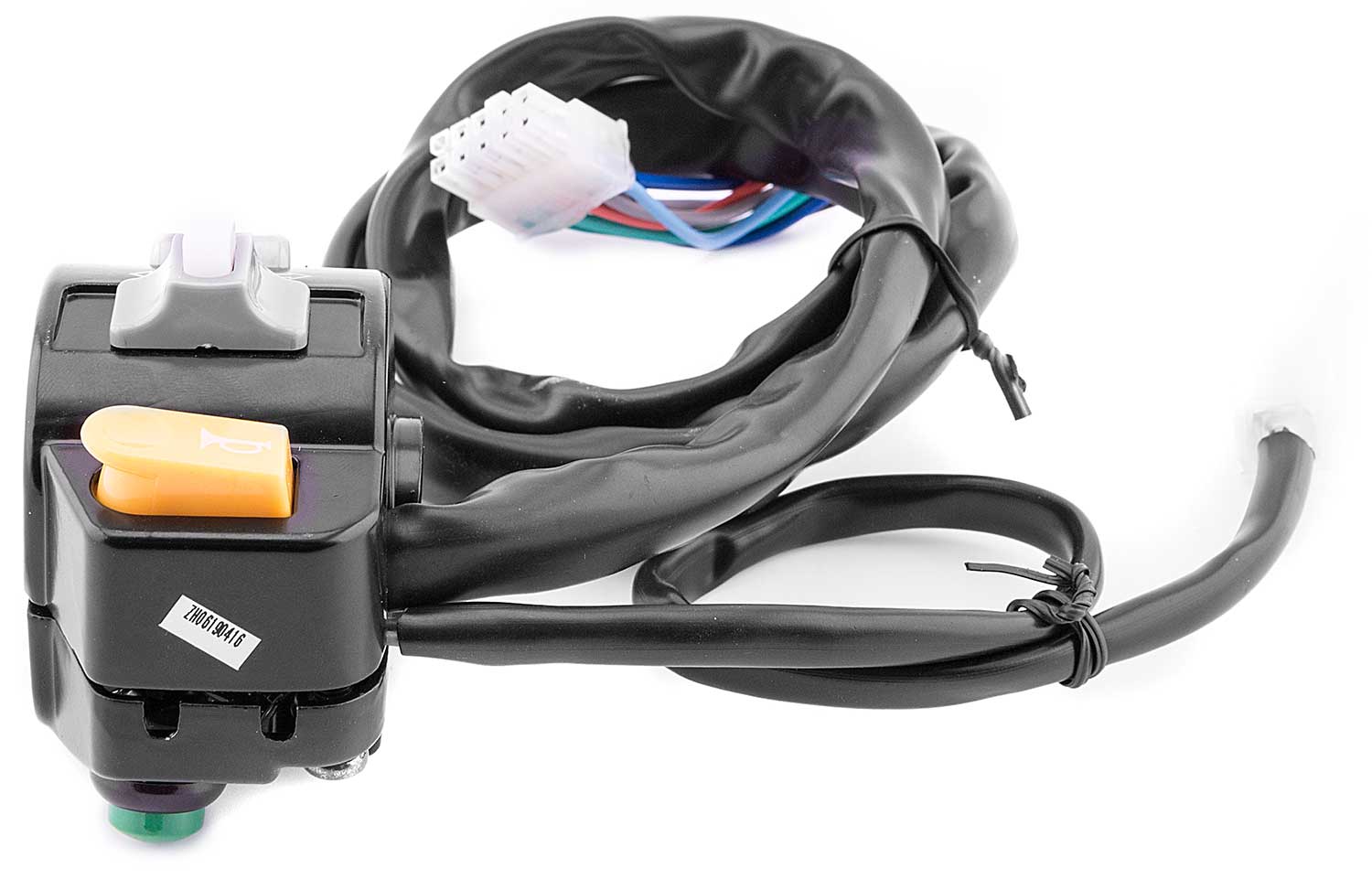 Schalter Hupe / Blinker - Bedienungseinheit für Hupe, Blinker und Licht Betriebsspannung: 72V 2-fache Verkabelung 9-polige und 4-polige Steckverbindung Maße: 7,5 cm x 4,3 cm x 5,5 cm (Höhe x Breite x Tiefe) Mit dem Modell SXT Sonix kompatibel - von SXT-Sc