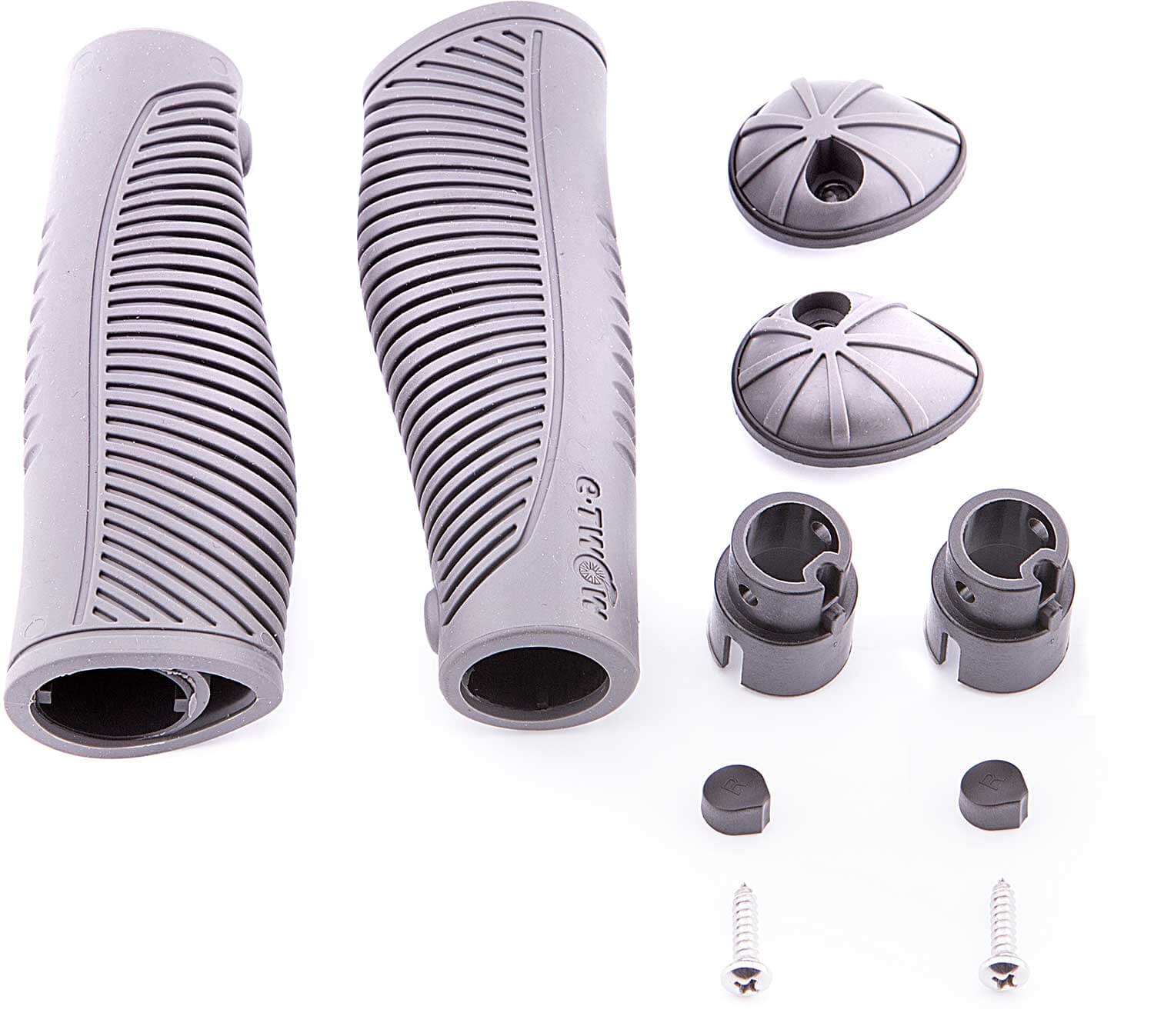 Lenkergriffe (10-teiliges Set) - Passende Lenkergriffe für folgende Modelle: SXT Light Plus V SXT Ligt Plus V - eKFV SXT Light GT Kompatibel mit Artikelnummer SP0904 10-teiliges Set bestehend aus: Lenkergriffe (rechts und links) Seitliche Griff-Abdeckung