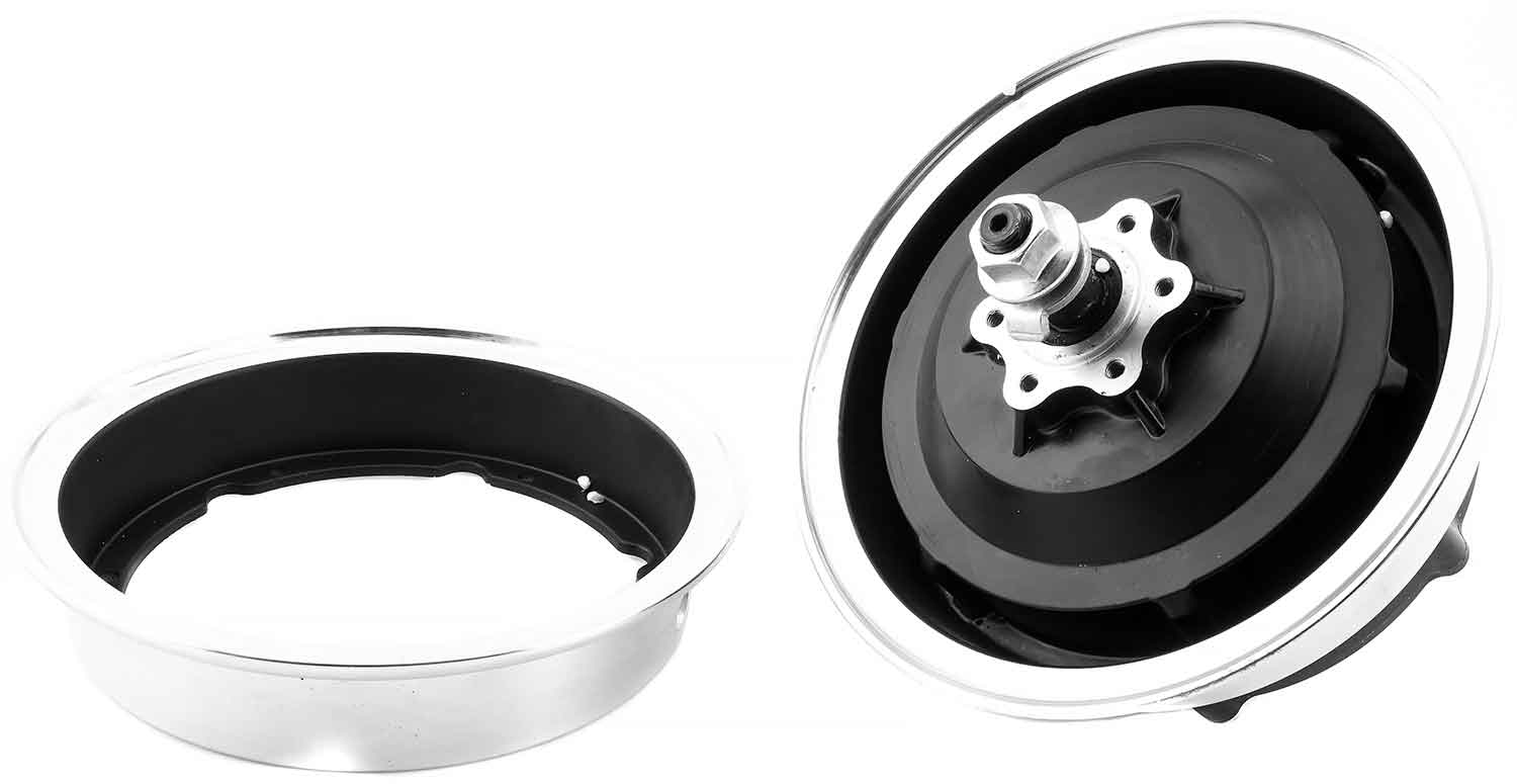 Bürstenloser Nabenmotor 36V / 500W mit Felge - Passender bürstenloser Nabenmotor für das Modell SXT 500EEC - Facelift Betriebsspannung: 36V Nennleistung: 500W Inkl. passender Motor-Felge Durchmesser: 18,7 cm - von SXT-Scooters