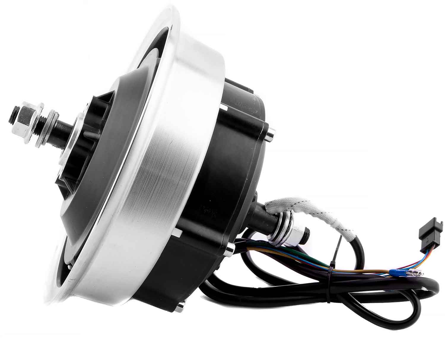 Bürstenloser Nabenmotor 36V / 500W mit Felge - Passender bürstenloser Nabenmotor für das Modell SXT 500EEC - Facelift Betriebsspannung: 36V Nennleistung: 500W Inkl. passender Motor-Felge Durchmesser: 18,7 cm - von SXT-Scooters