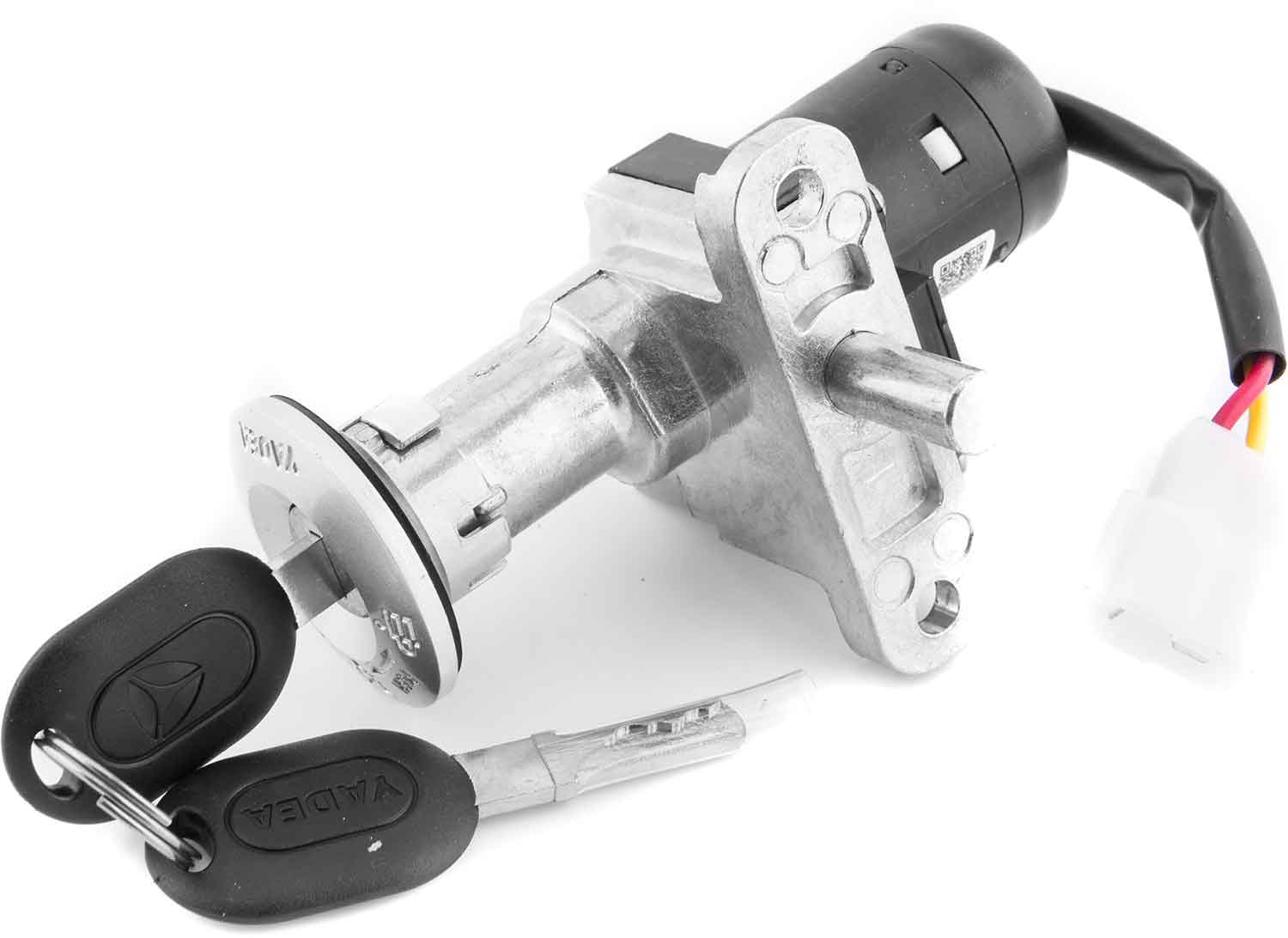 Zündschloss mit Schlüssel - Passendes Zündschloss für das Modell SXT Gekko V3 Inkl. Ersatzschlüssel 2-polige Steckverbindung Durchmesser: 4,4 cm - von SXT-Scooters
