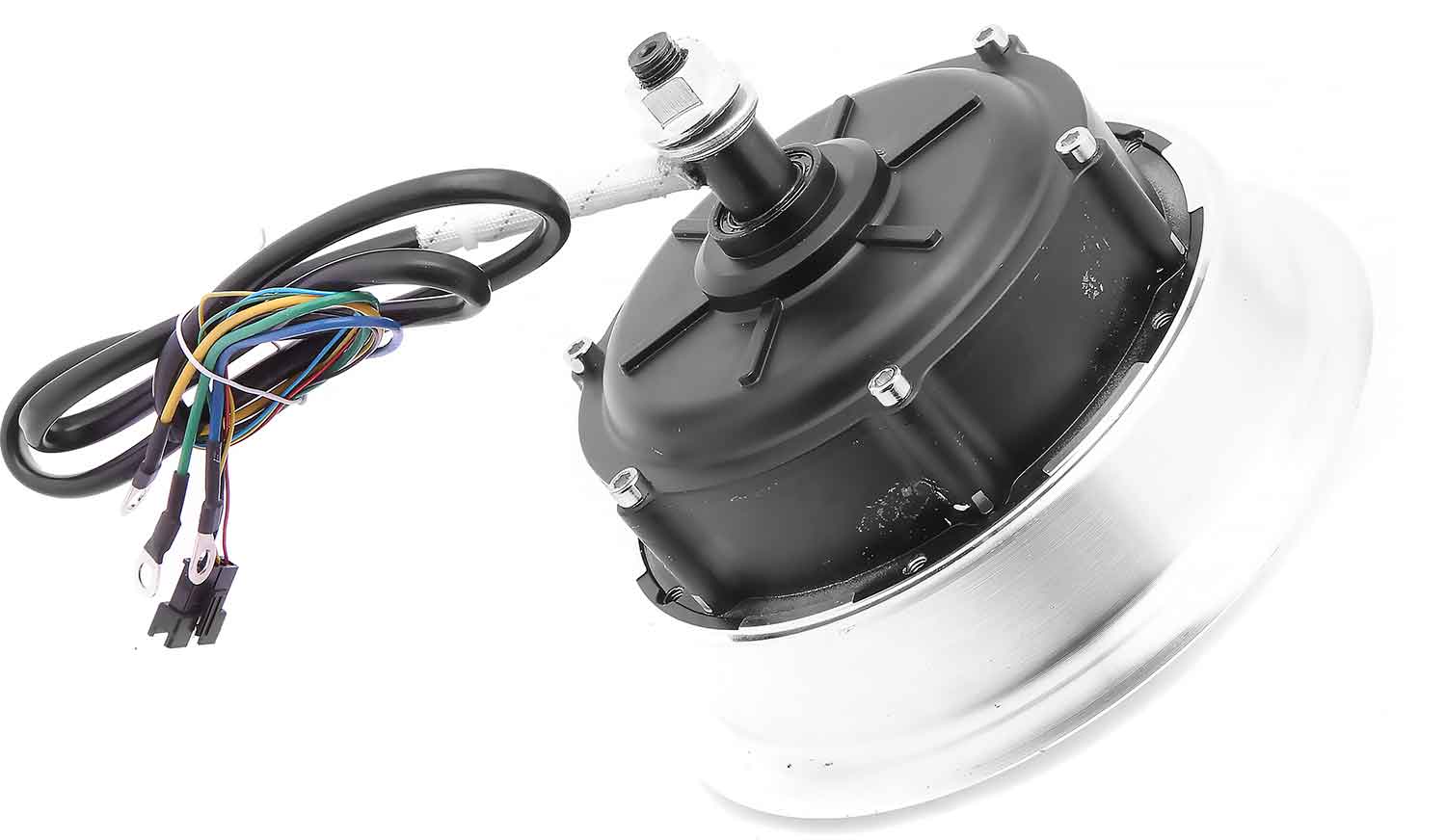 Bürstenloser Nabenmotor 48V / 800W mit Felge - Passender bürstenloser Nabenmotor für das Modell SXT Cruiser Betriebsspannung: 48V Nennleistung: 800W inklusive Felge Durchmesser: 18,7 cm - von SXT-Scooters