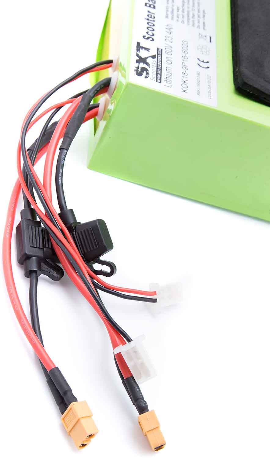 Lithium-Ionen-Akku 60V / 23,4Ah - Passender Lithium-Ionen-Akku für das Modell SXT Ultimate Pro+ Spannung: 60V Leistung: 23,4Ah Maße: 33,0 x 16,8 x 7,6 cm (Länge x Breite x Höhe) Hinweis: Artikel kann von den Musterfotos abweichen. - von SXT-Scooters