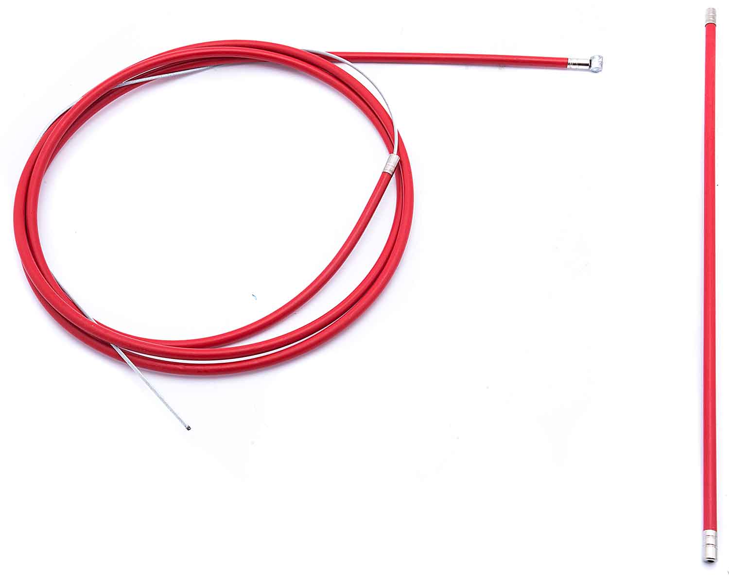 Kabelzug Bremse - hinten - Passendes hinteres Bremskabel für das Modell SXT Buddy V2 - eKFV Version Artikel ist in den Farbtönen Grün und Rot erhältlich Bestehend aus zwei Bremszügen Länge: 204,0 cm - von SXT-Scooters