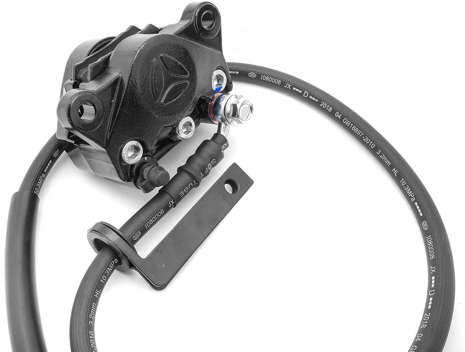 Hydraulische Bremsanlage - Passende hydraulische Bremsanlage für die Modelle SXT Z3 und SXT Raptor V3 ACHTUNG: Artikel in verschiedenen Varianten erhältlich ( vorne und hinten ) Artikel beinhaltet Bremsgriff, Bremssattel, Bremskabel, Anschluss für Endscha