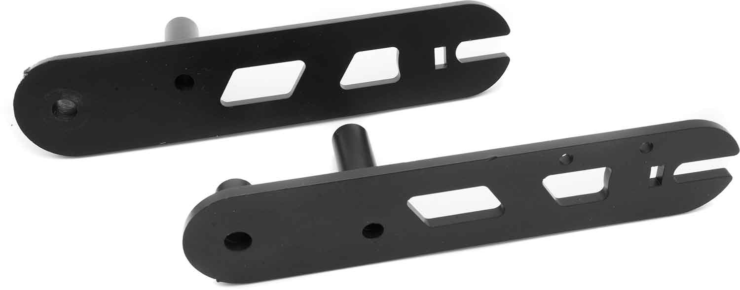 Rad-Schwinge (2-teiliges Set) - Passende Rad-Schwinge für das Modell SXT Ultimate LITE Set bestehend aus 2 Teilen (rechte und linke Seite) Als Hinterrad- und Vorderradschwinge verwendbar Farbe: Schwarz Material: Stahl Maße: 21,3 x 4,5 cm (Länge x Breite)