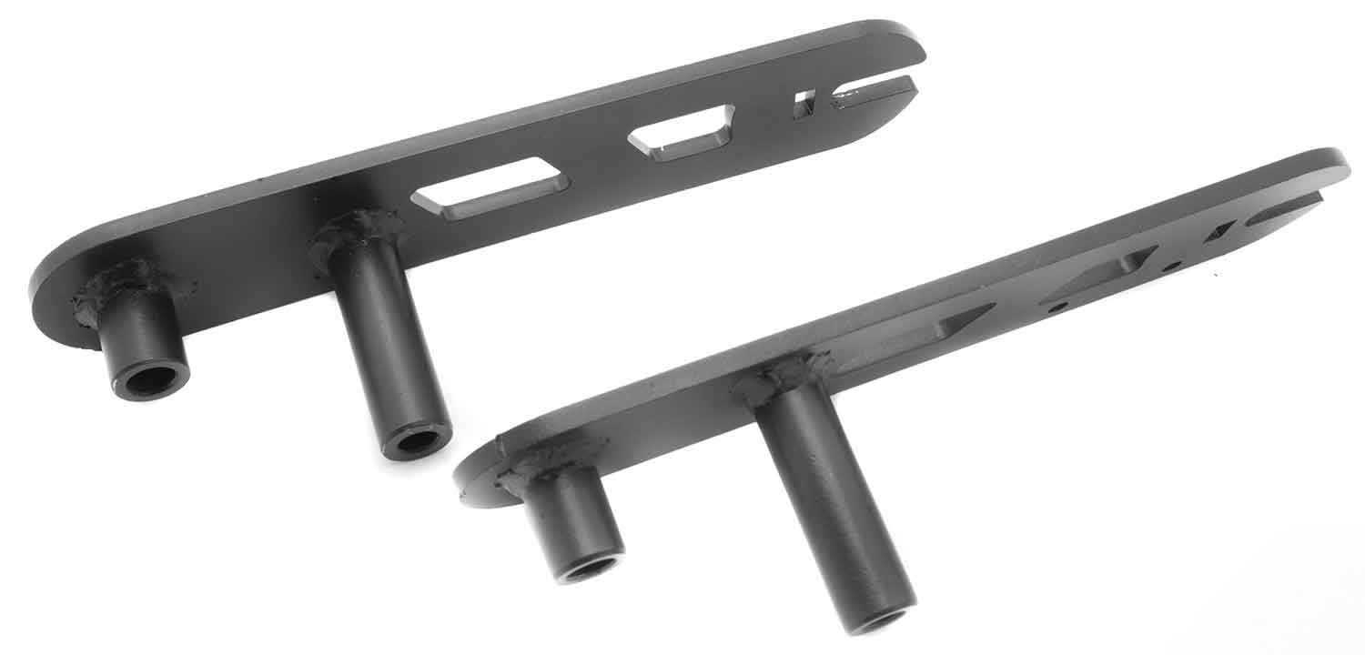 Rad-Schwinge (2-teiliges Set) - Passende Rad-Schwinge für das Modell SXT Ultimate LITE Set bestehend aus 2 Teilen (rechte und linke Seite) Als Hinterrad- und Vorderradschwinge verwendbar Farbe: Schwarz Material: Stahl Maße: 21,3 x 4,5 cm (Länge x Breite)