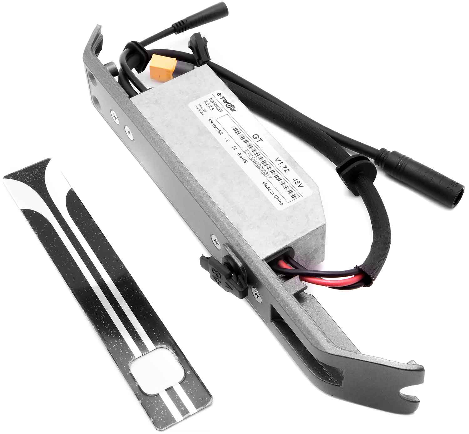 Steuergerät 48V / 700W - Passende Steuereinheit für das Modell SXT Light GT Steuergerät mit Kühlrippen ist in zwei verschiedenen Farbtönen bestellbar 5-poliger Außenstecker Betriebsspannung: 48V Leistung: 700W Maße: 26,3 x 3,8 x 5,5 cm (Länge x Breite x T