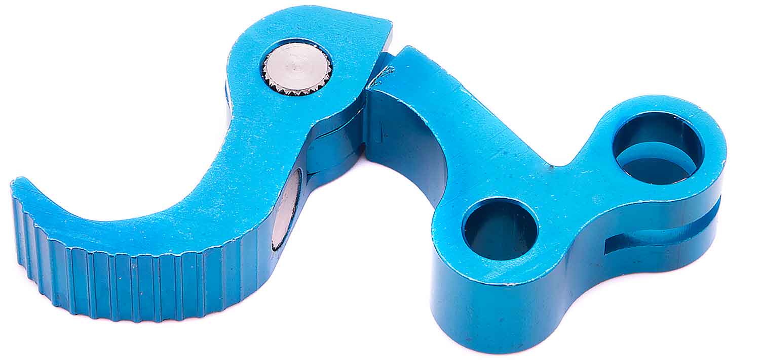 Entriegelung Klappmechanismus - Passender Hebel zum Klappmechanismus für das Modell SXT Light GT Farbe: Blau Material: Aluminium Länge: 8,8 cm Dicke: 1,4 cm - von SXT-Scooters