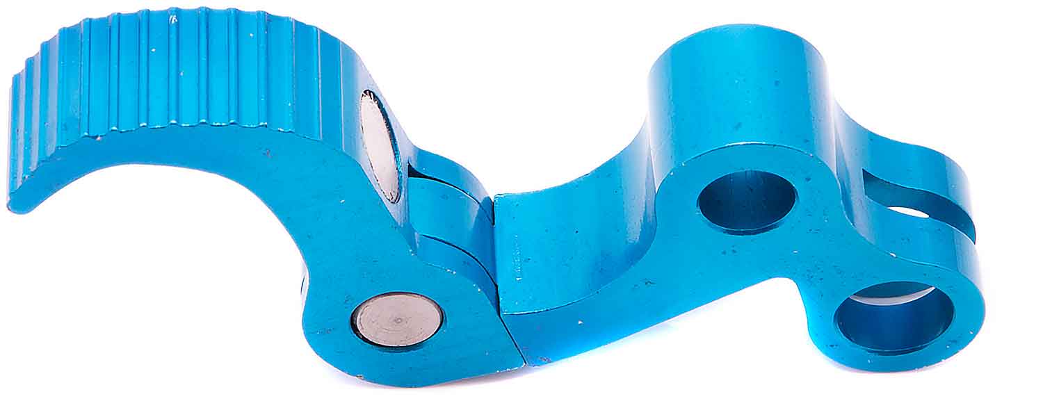 Entriegelung Klappmechanismus - Passender Hebel zum Klappmechanismus für das Modell SXT Light GT Farbe: Blau Material: Aluminium Länge: 8,8 cm Dicke: 1,4 cm - von SXT-Scooters