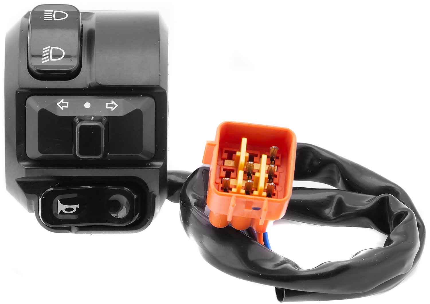 Bedieneinheit - Passende Bedienelemente für das Modell SXT Yadea G5 Linke und rechte Bedieneinheit separat bestellbar Technische Attribute zur linken Bedieneinheit: Abblendlicht / Fernlicht Lichthupe Blinker Hupe Technische Attribute zur rechten Bedienein